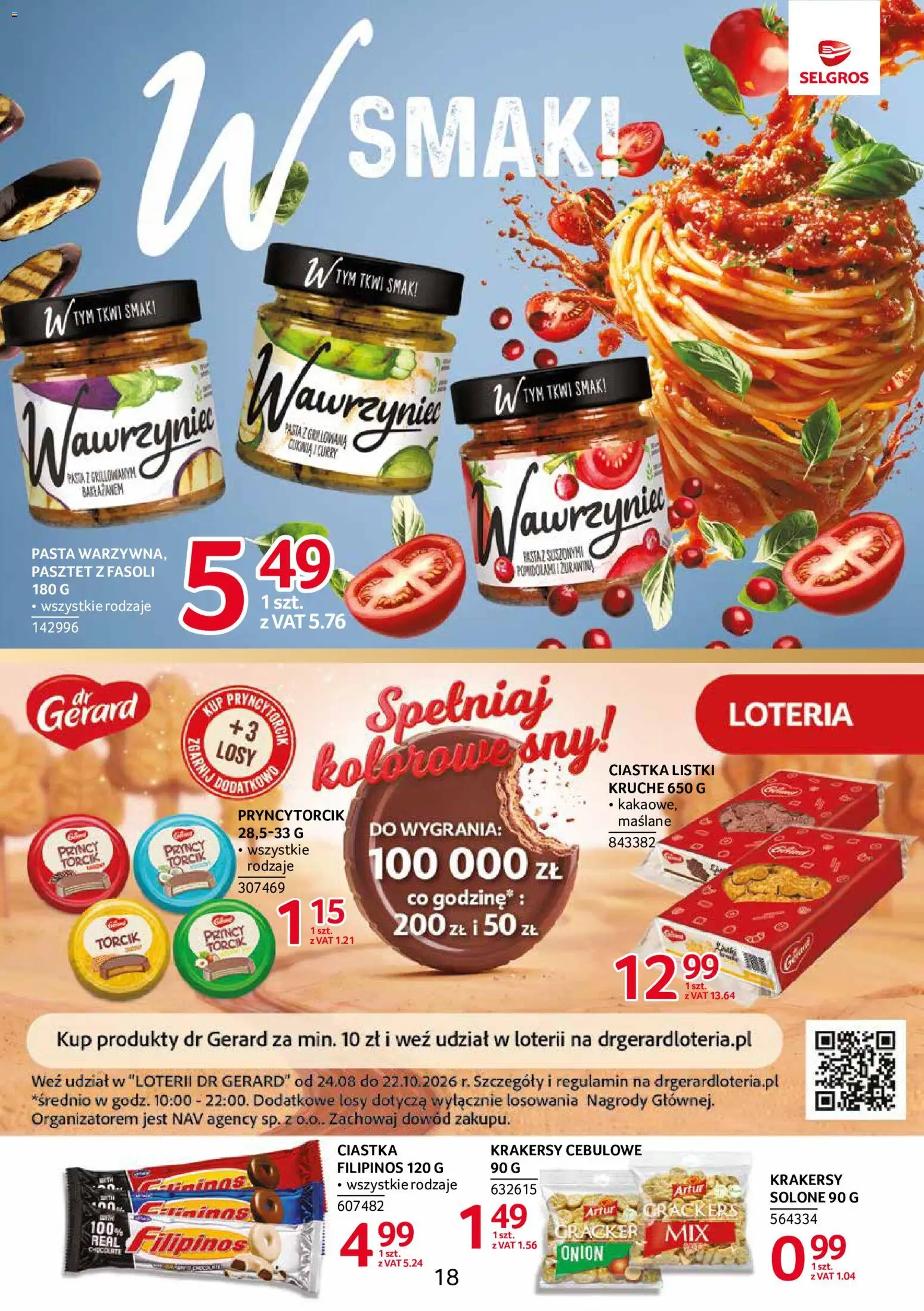Selgros cash&carry gazetka - Markowe produkty od 10.09.2026 | Strona: 18 | Produkty: Curry, Pasztet, Żurawina, Ciastka