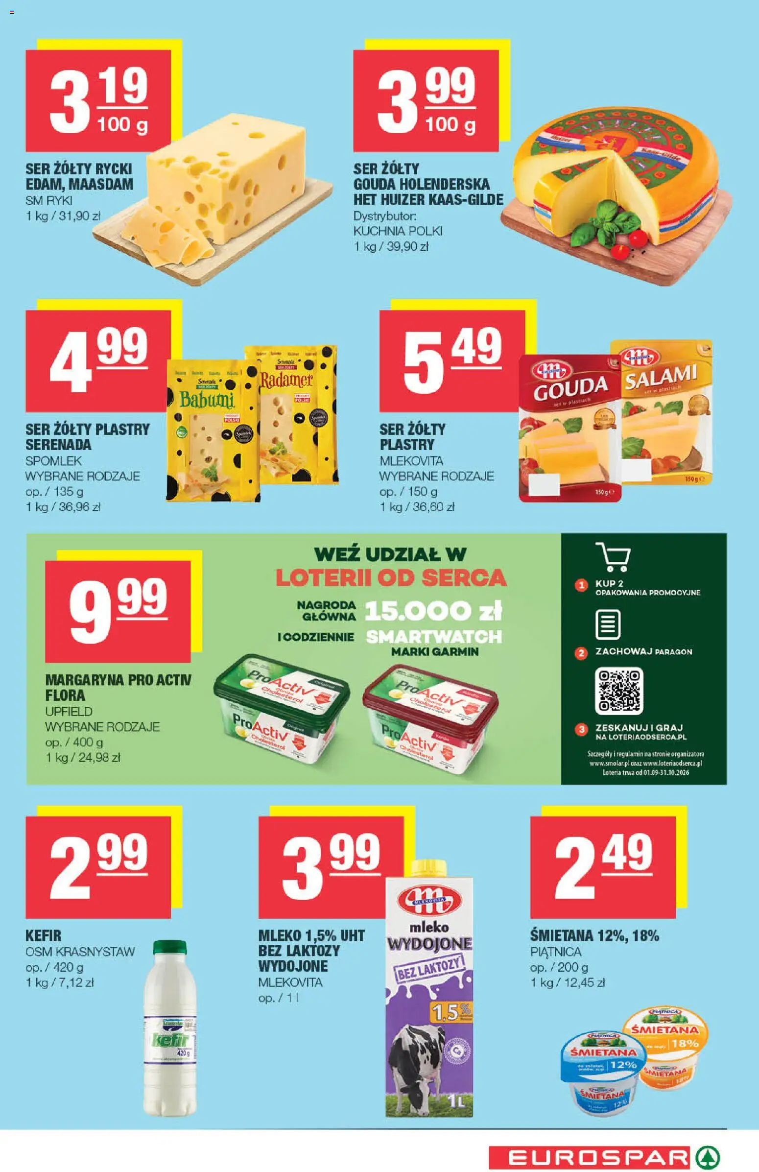 Spar gazetka - Eurospar od 23.09.2026 | Strona: 5 | Produkty: Bez laktozy, Kefir, Piątnica, Mleko