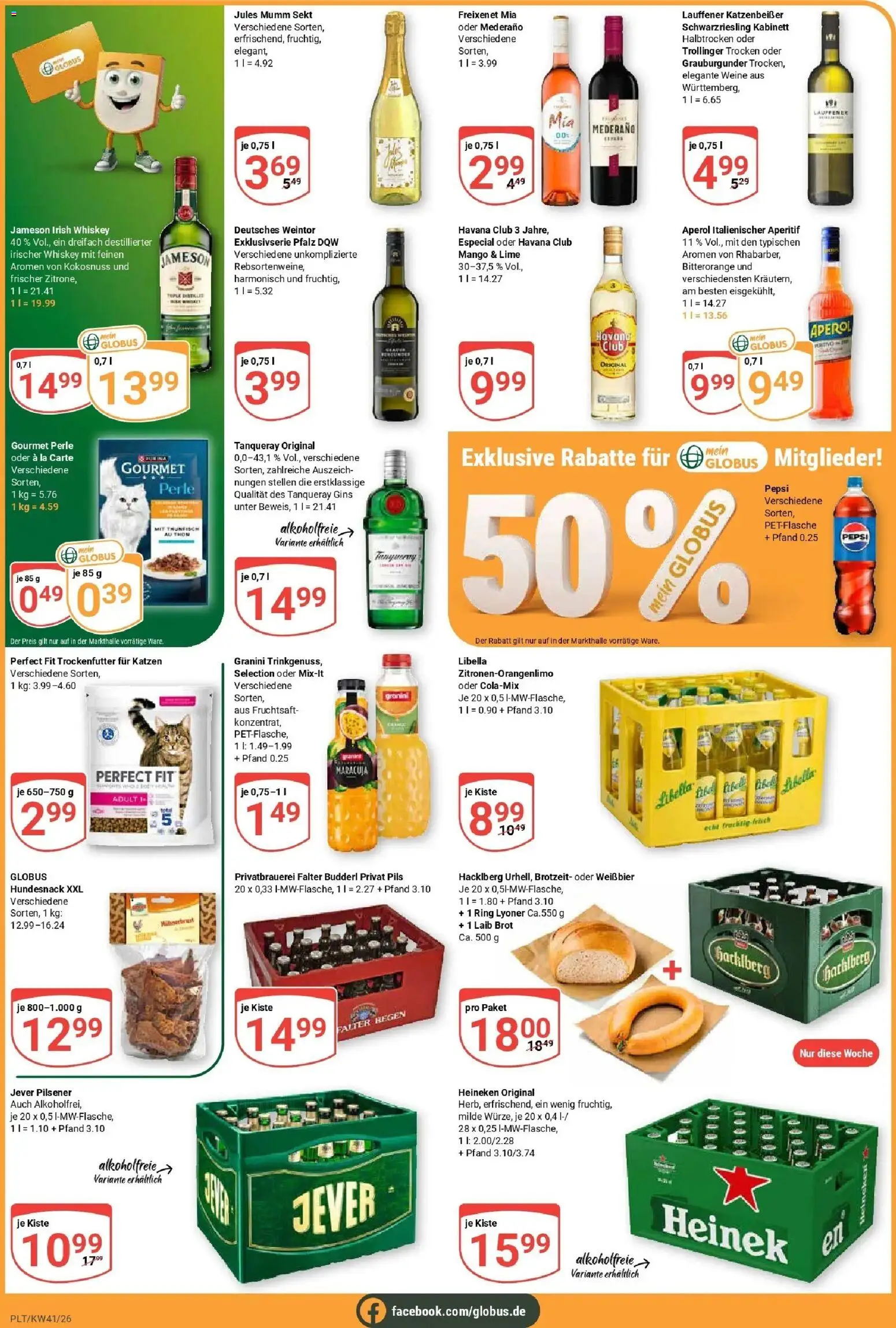 Globus Prospekt Plattling (ab 05.10.2026) » Angebote online | Seite: 3 | Produkte: Freixenet, Granini, Pepsi, Brot