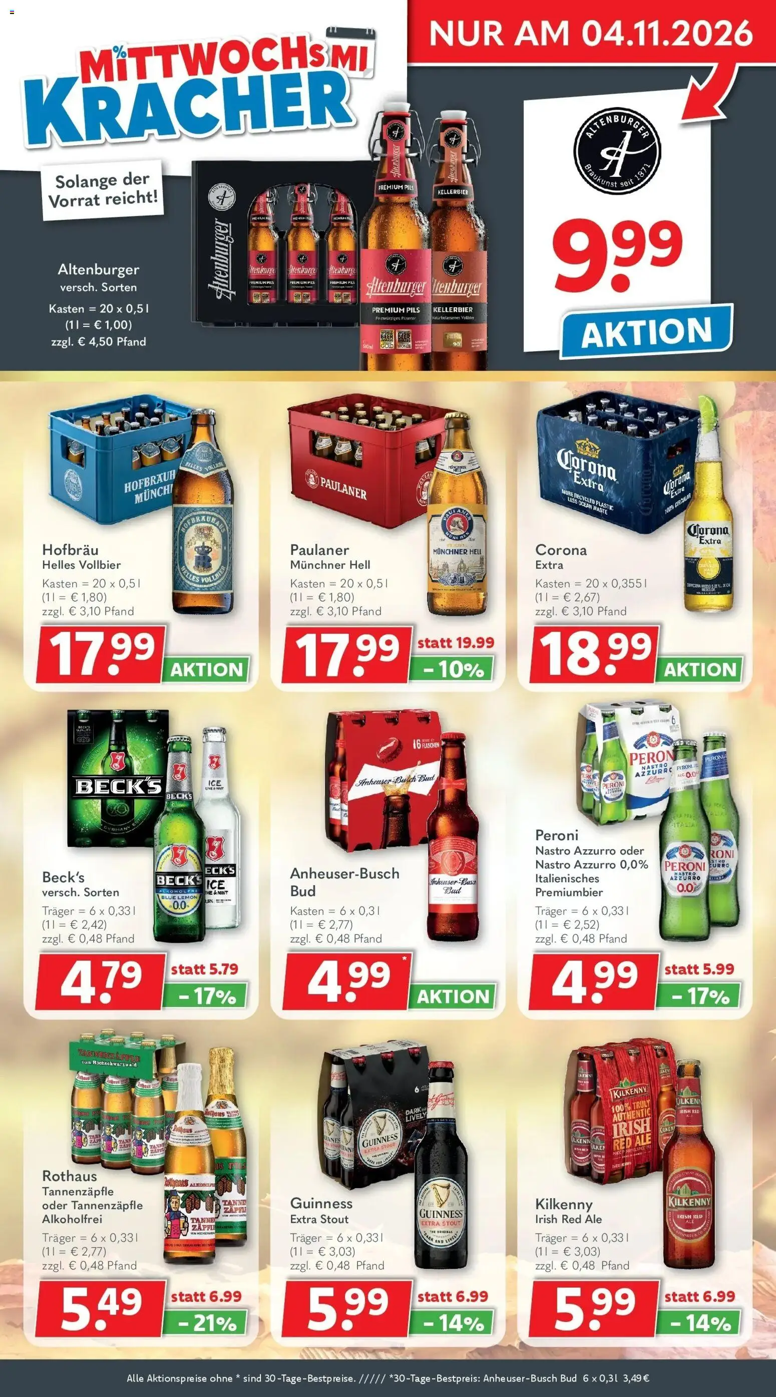 Getränkeland Prospekt Neustrelitz – gültig ab 26.10.2026 | Seite: 3 | Produkte: Pils, Paulaner