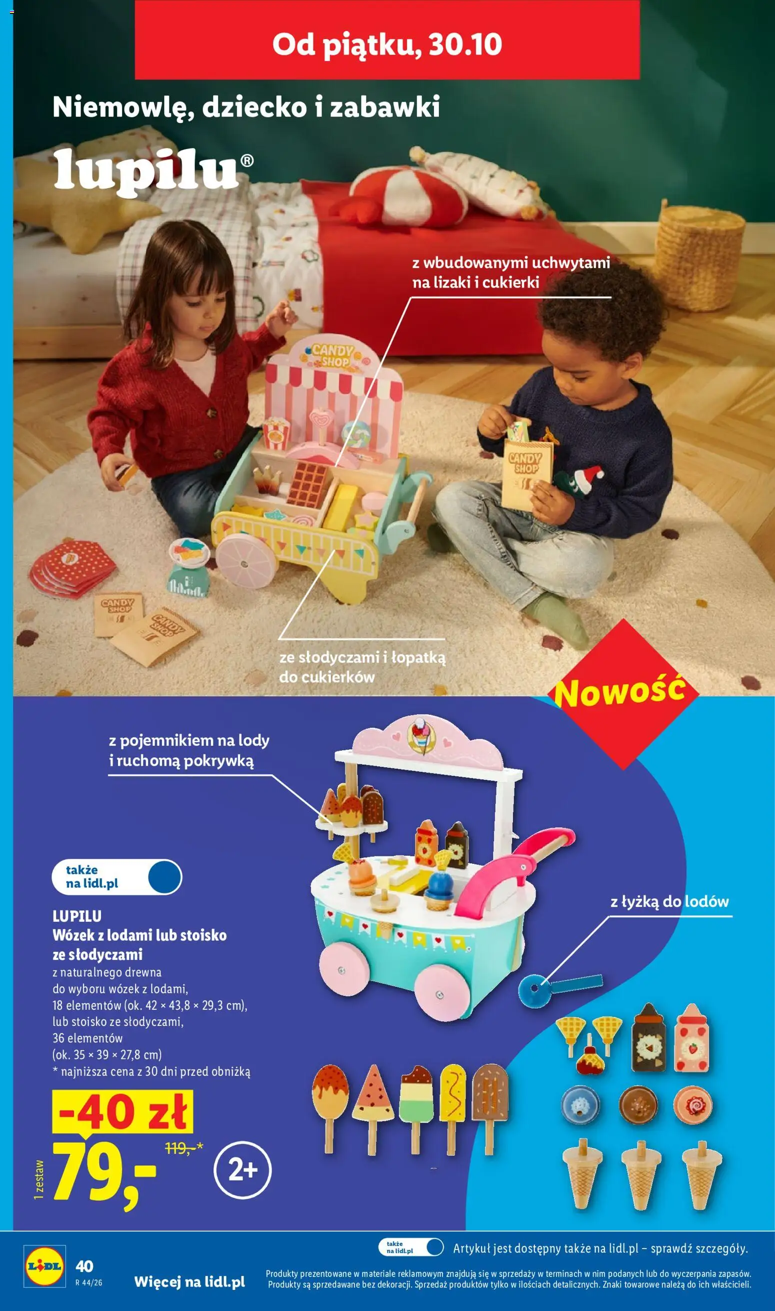 Lidl Katalog od 26.10.2026 | Strona: 46 | Produkty: Zabawki, Lizaki, Cukierki, Lody