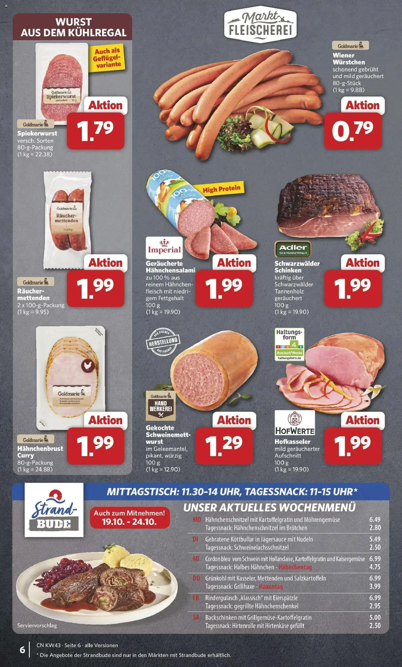 Combi Prospekt Twistringen (ab 19.10.2026) zum Blättern | Seite: 6 | Produkte: Hahnchen, Wurst, Schinken, Hahnchenbrust