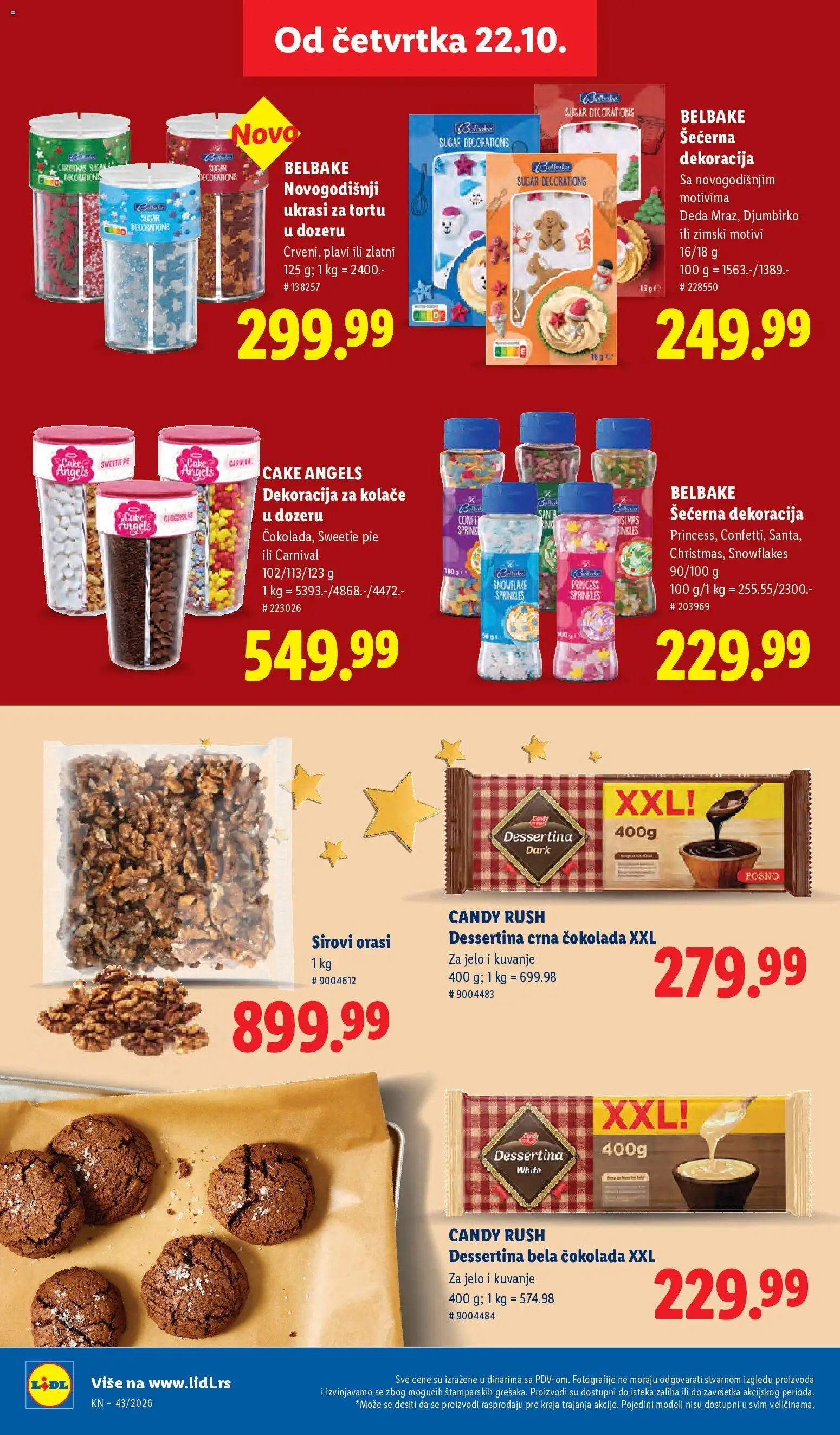 Lidl katalog - važi od 22.10.2026 | Strana: 56 | Proizvode: Dekoracija, Bela čokolada, Candy, Čokolada