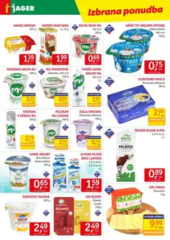Jager katalog akcije – veljaven od 17.06.2026 | Stran: 5 | Izdelki: Gauda, Mileram, Mleko, Skuta
