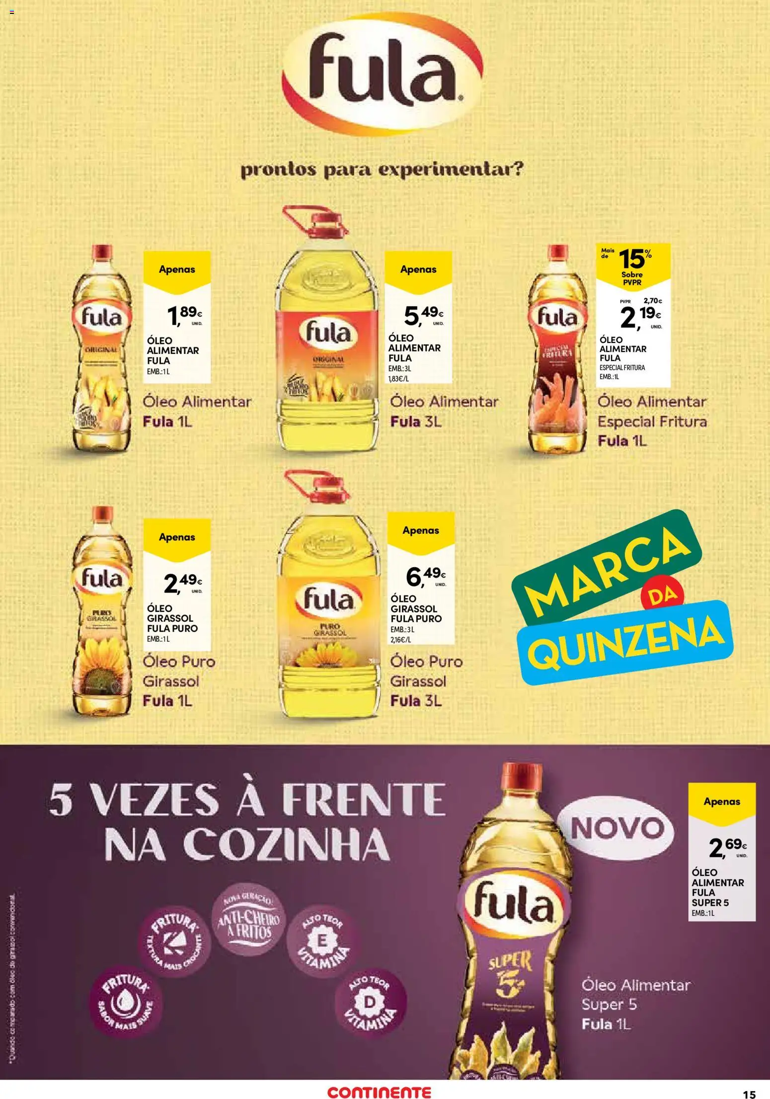Continente Açores  │ válido de 14.05.2026 | Página: 15 | Produtos: Óleo