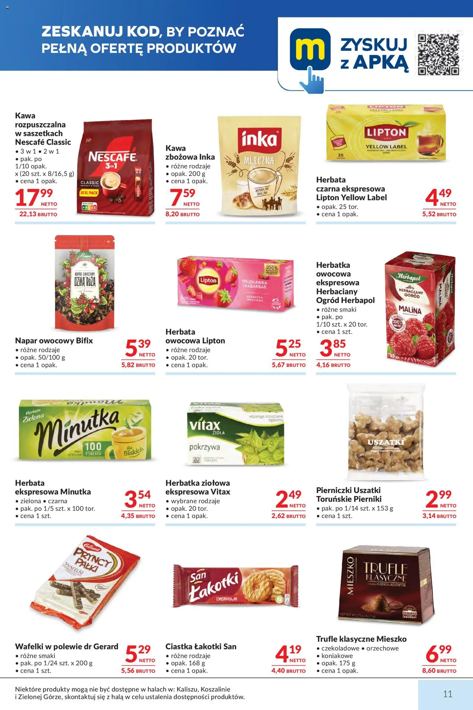 Makro gazetka od 14.04.2026 | Strona: 11 | Produkty: Pierniki, Nescafe, Kawa, Herbata