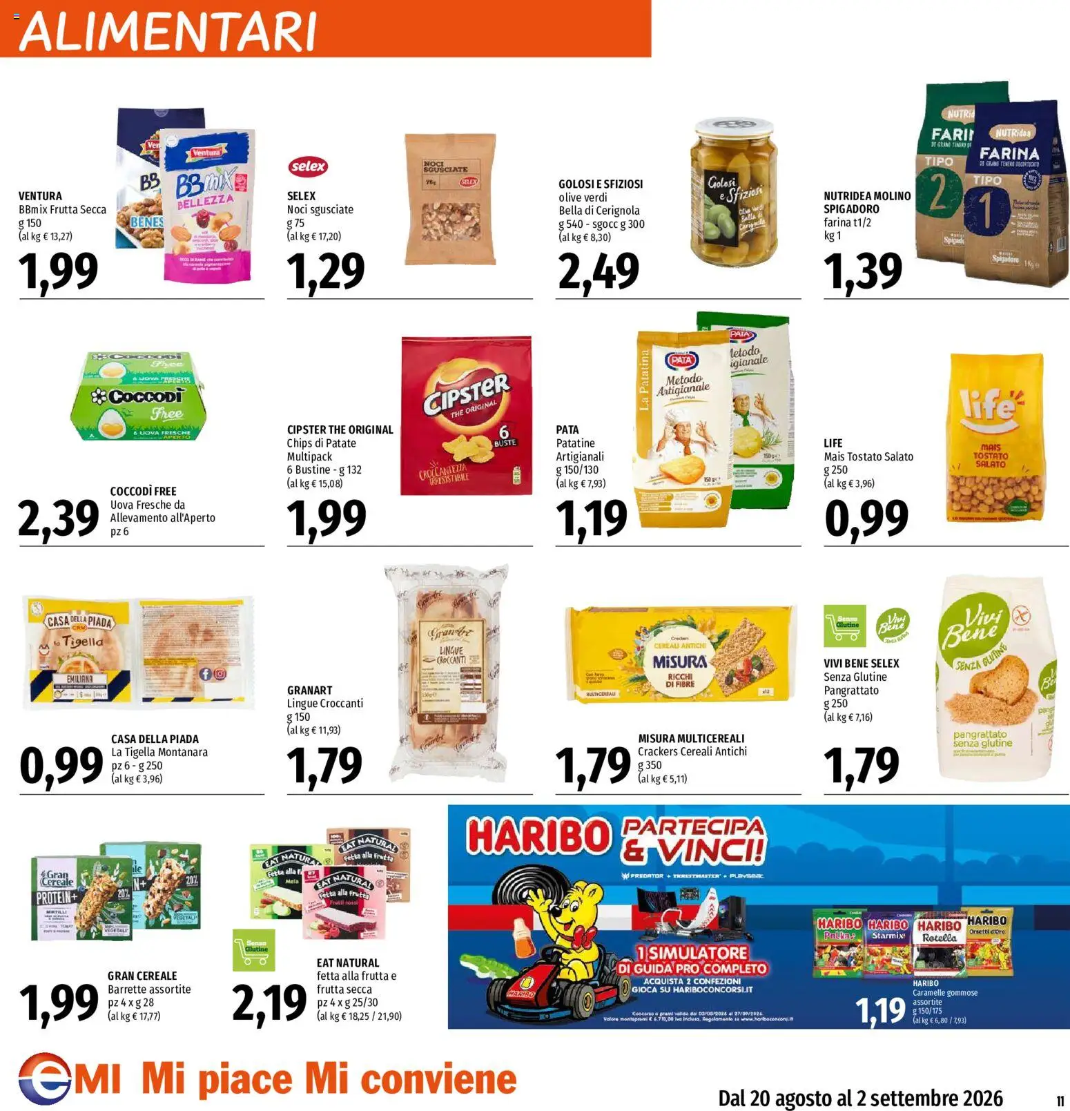 Volantino EMI del 20/08/2026 | Pagina: 11 | Prodotti: Patate, Noci, Crackers, The