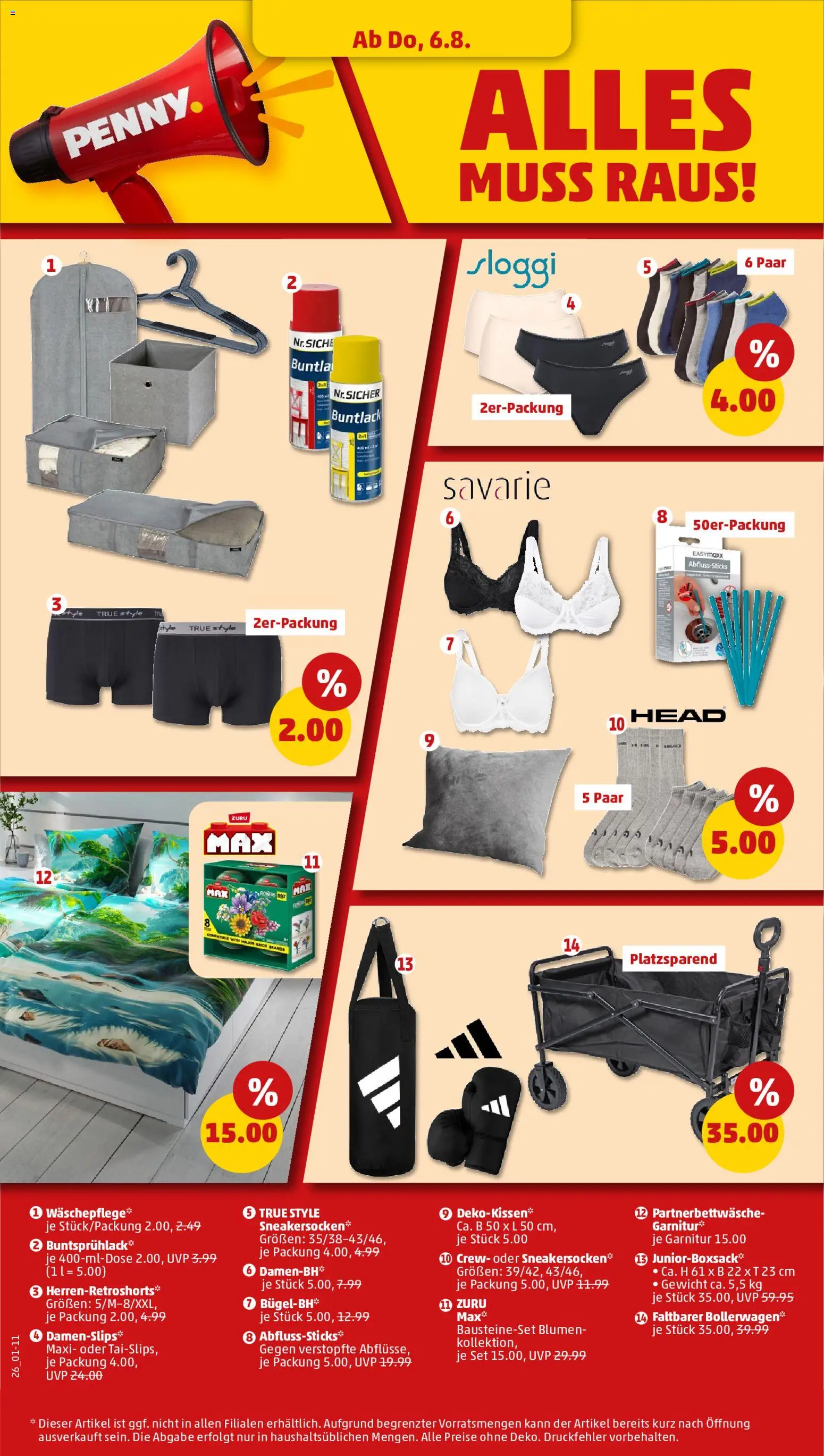 Penny Prospekt – gültig ab 03.08.2026 | Seite: 30 | Produkte: Gewicht, Blumen, Boxer