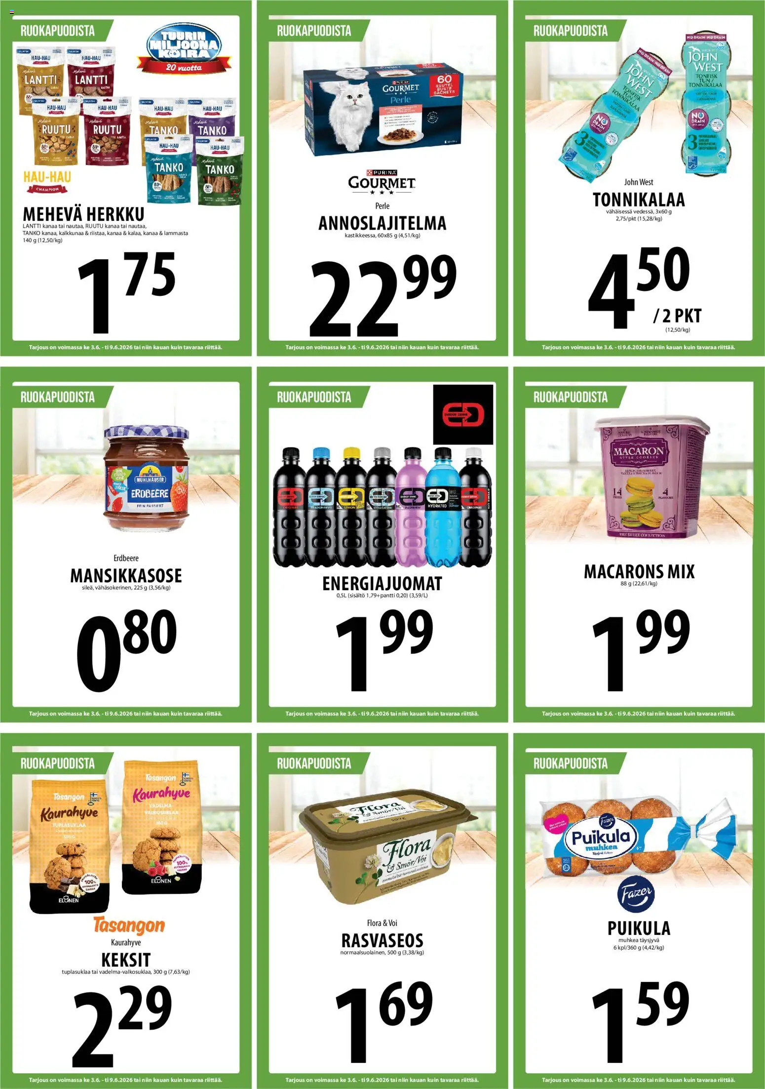 Tuuri tarjoukset – voimassa 03.06.2026 alkaen | Sivu: 11 | Tuotteet: Vadelma, Keksit