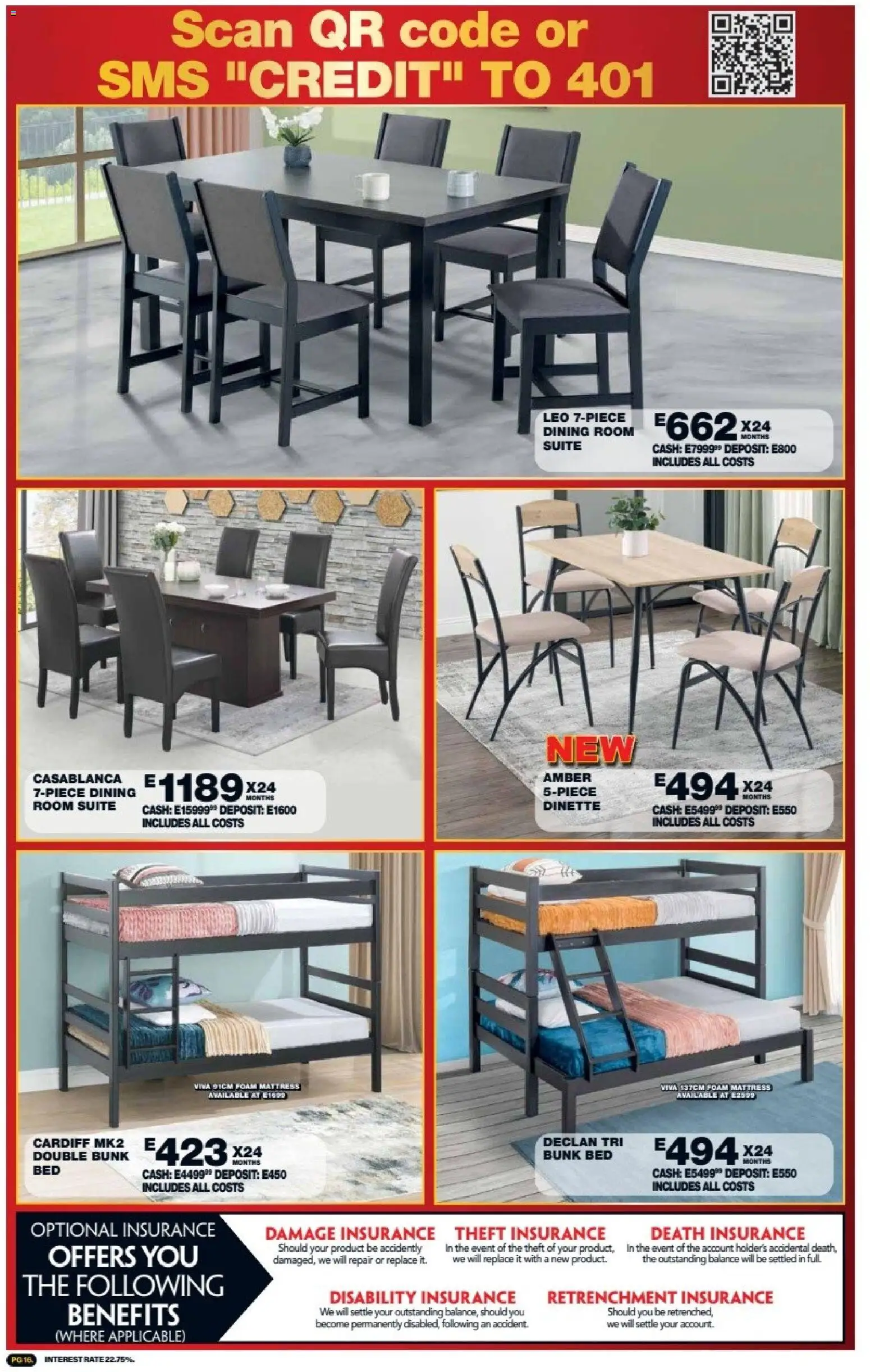 New Lewis Stores catalogue – valid from 05/10/2026 | Page: 16 | Products: Bed, Mattress, Double bunk, Foam
