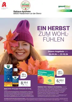 Angebote - Ihre Apotheke vor Ort: Jetzt alle Angebote auch online entdecken! ab 26.09.2026 gültig