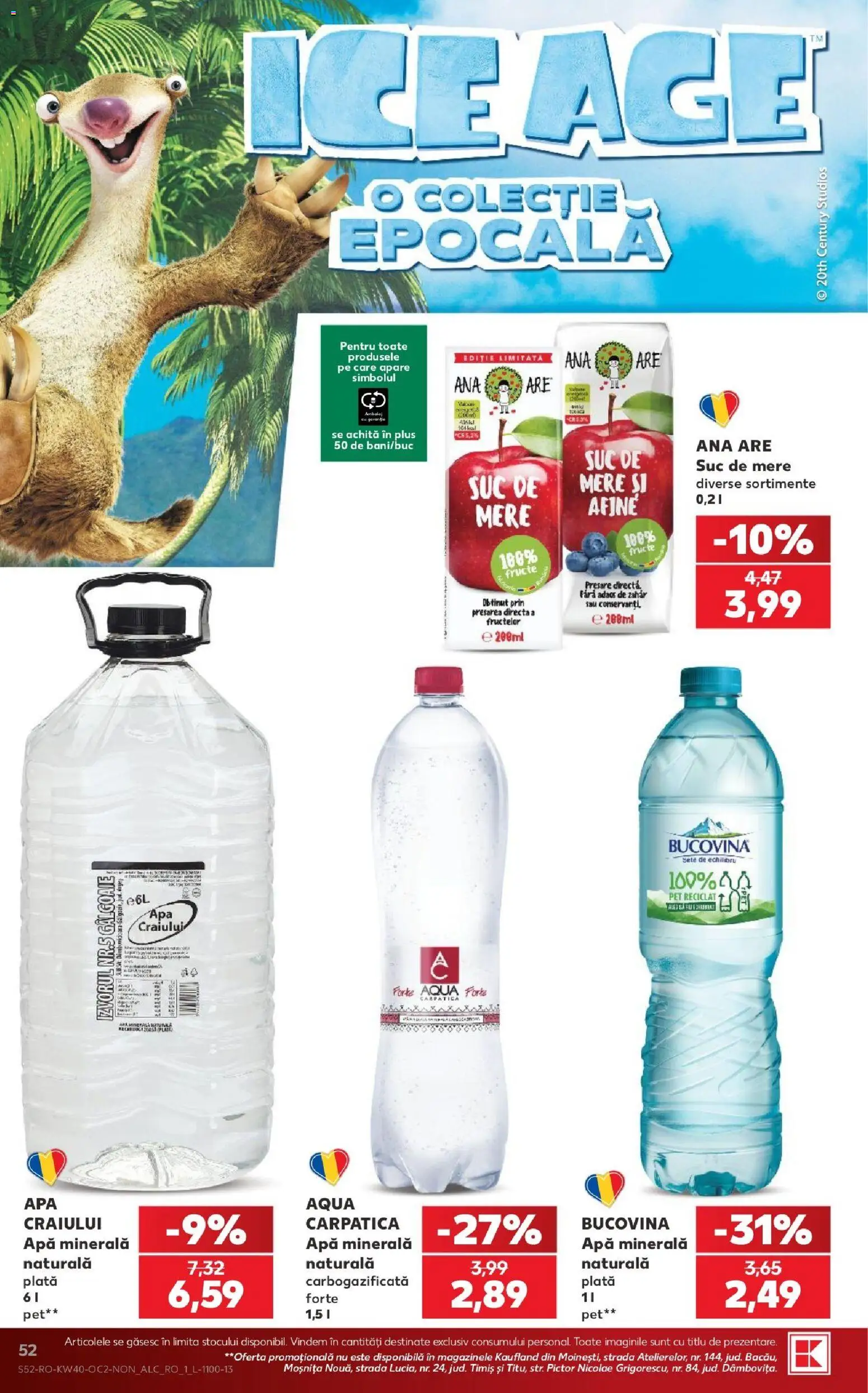 Kaufland RO akciós ujság - amely érvényes a következő dátumtól: 2026.09.30. | Oldal: 52