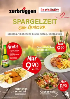 Zurbrüggen Restaurant Coupons ab 18.05.2026 gültig