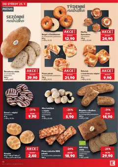 Náhled letáku Donut s náplní, rozmrazeno, 67 g od 23.09.2026 | Strana: 10