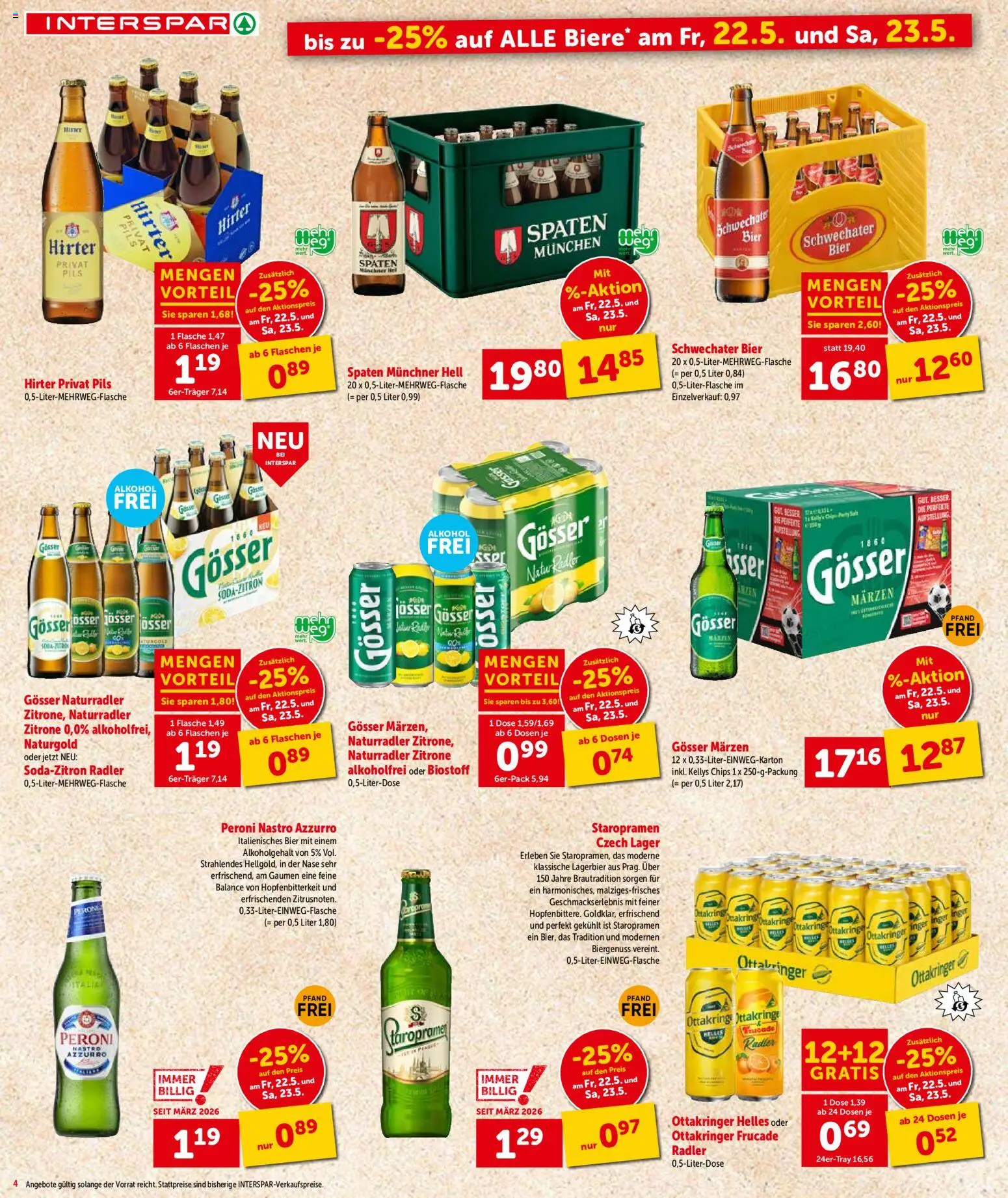Interspar Flugblatt - Tirol gültig ab 21.05.2026 | Seite: 5 | Produkte: Chips, Zitrone, Bier