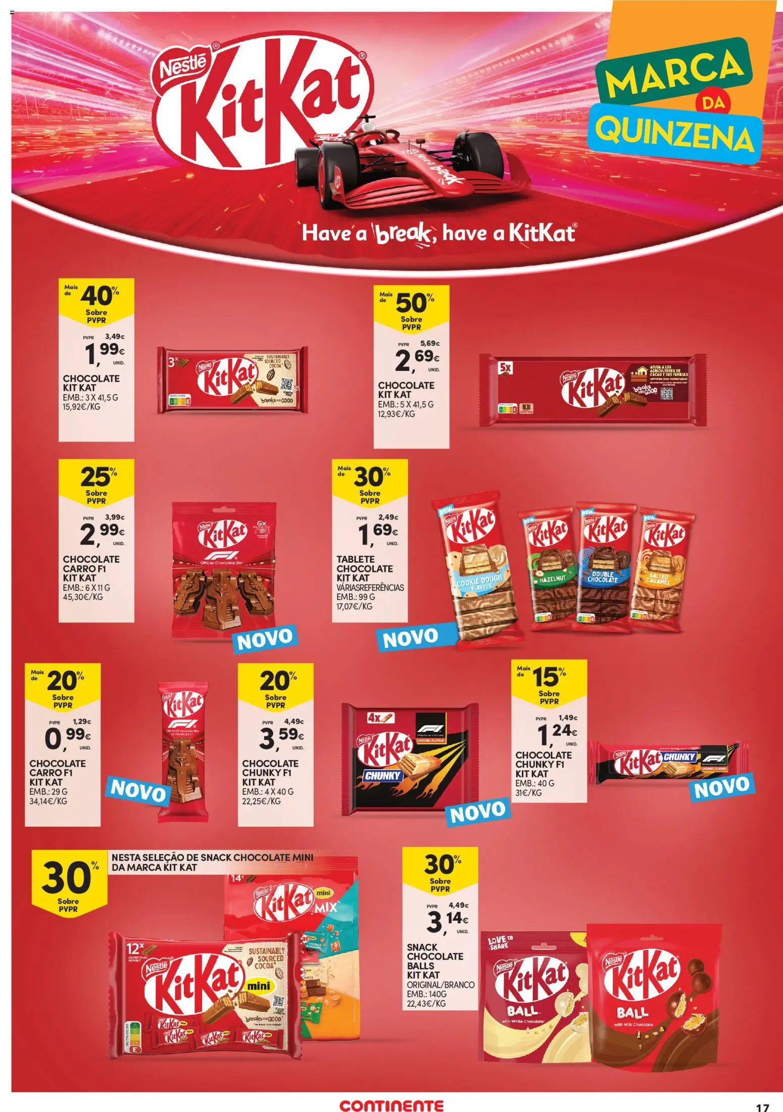Continente Açores │ válido de 25/06/2026 | Página: 17 | Produtos: Nestlé, Chocolate