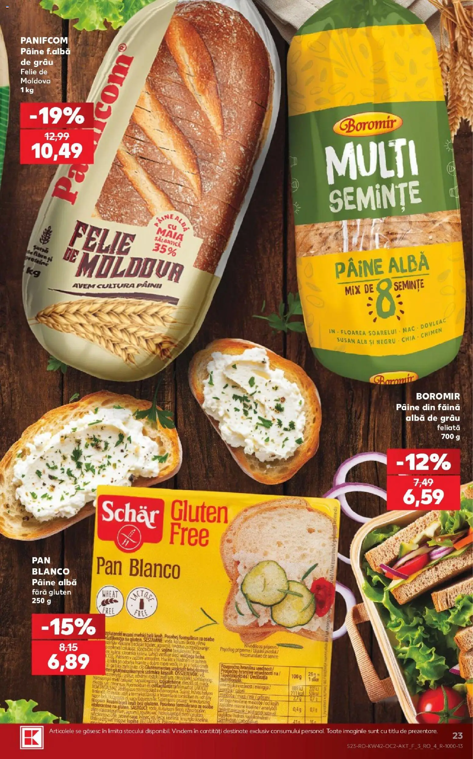 Kaufland RO akciós ujság - amely érvényes a következő dátumtól: 2026.10.14. | Oldal: 23 | Termékek: Schär, Gluténmentes