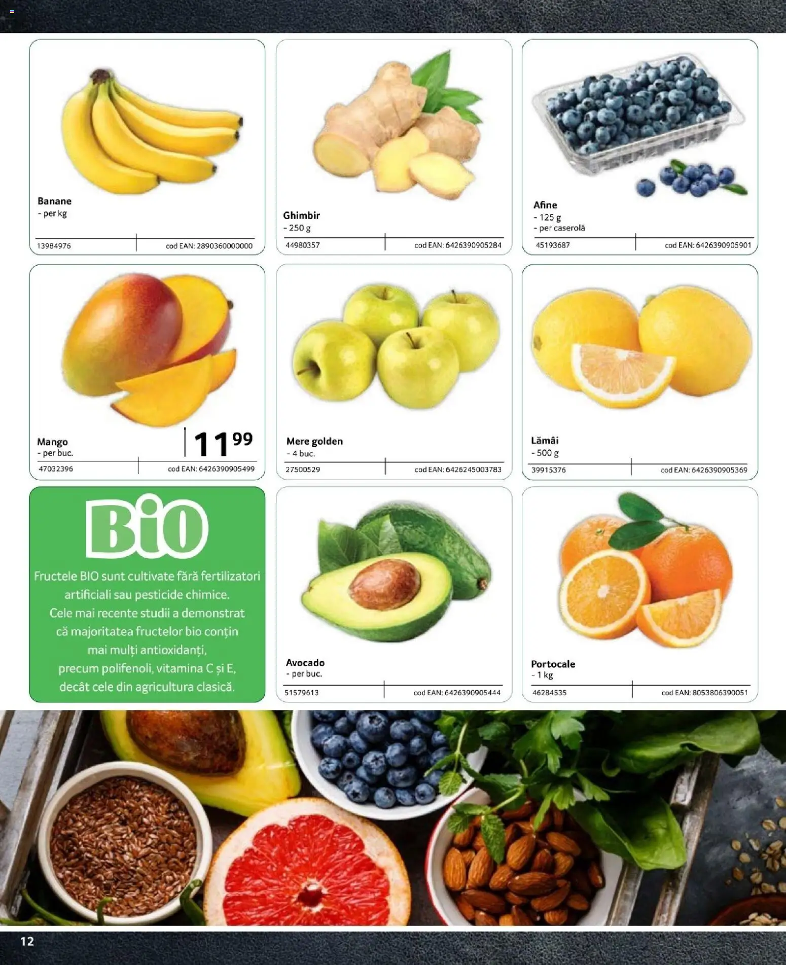 Noul catalog Selgros – valabil de la 09.02.2024 | Pagină: 12 | Produse: Afine, Mere, Portocale, Avocado