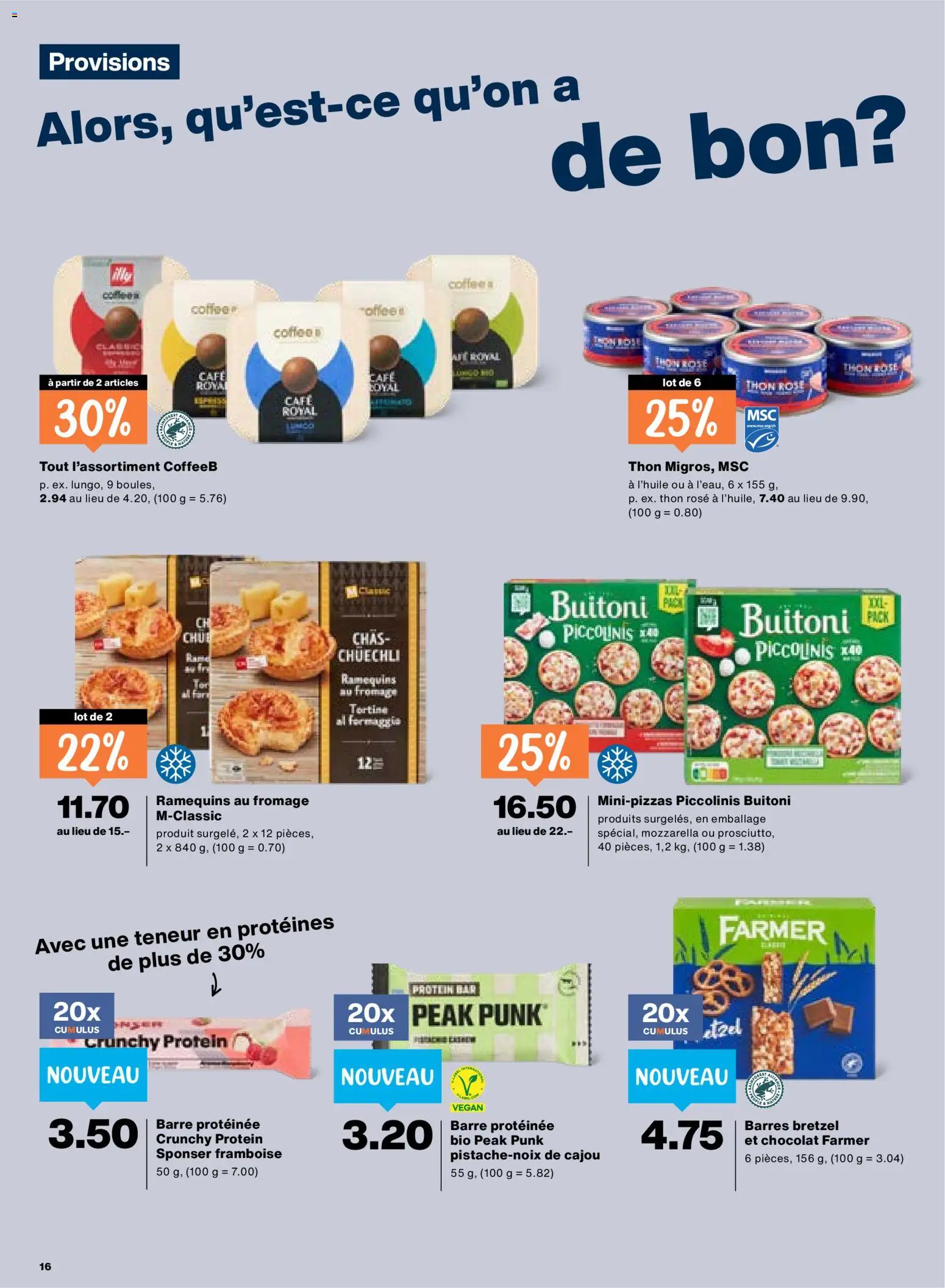 Migros aktionen FR – gültig ab 28.05.2026 | Seite: 16 | Produkte: Pizza