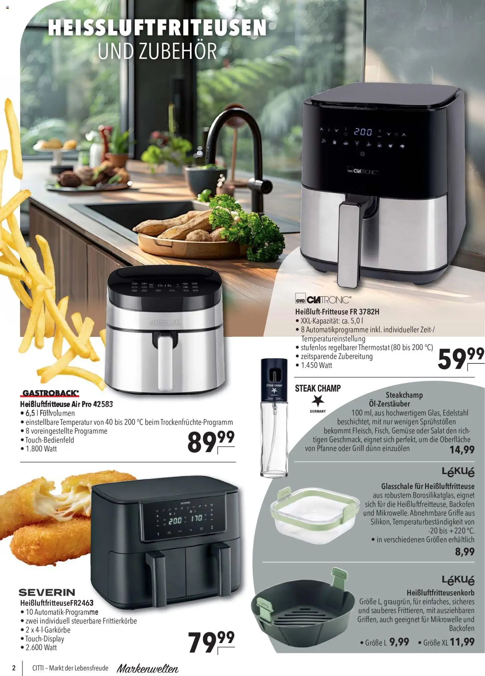 CITTI Markt Marken Welten – gültig ab 30.09.2026 | Seite: 2 | Produkte: Mikrowelle, Gemüse, Backofen, Steak