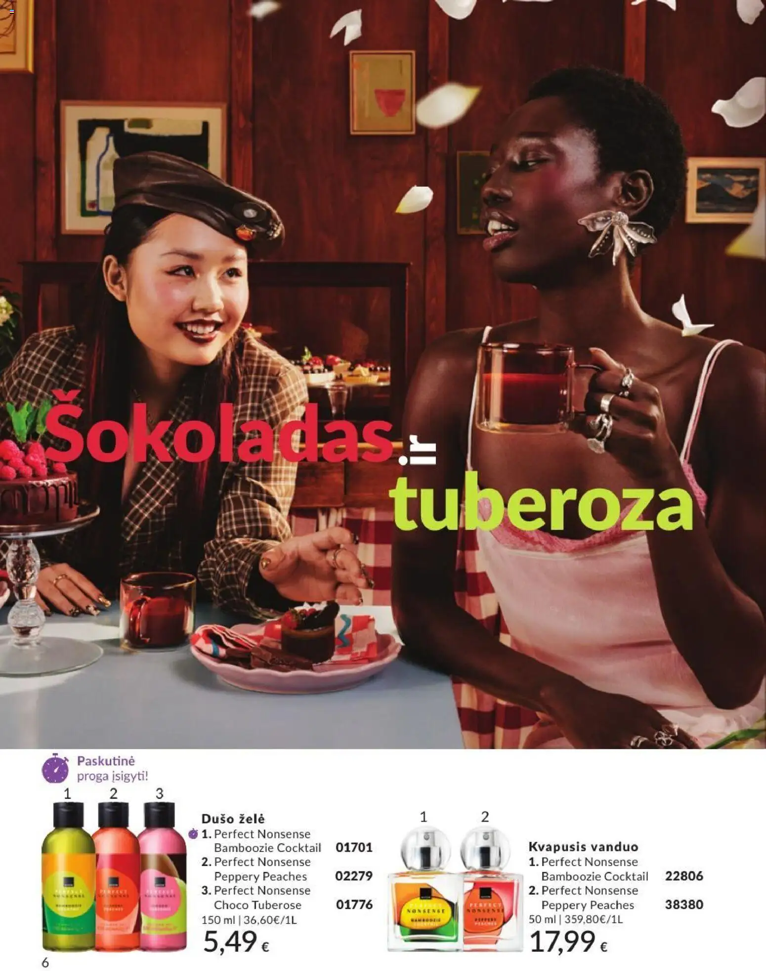 AVON akcijos nuo 2026.07.01 | Puslapis: 6 | Prekių: Kvapusis vanduo, Šokoladas, Dušo želė