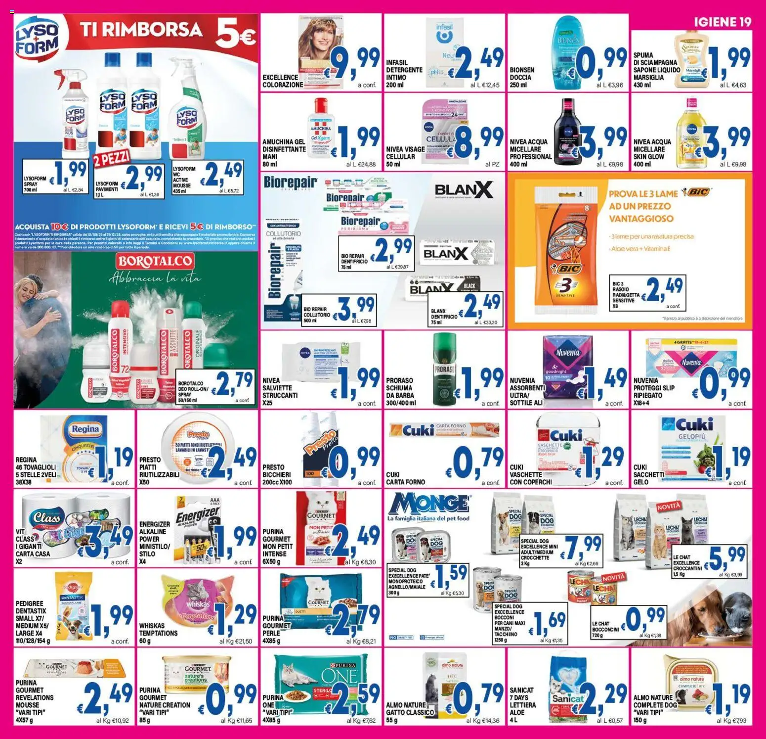 Volantino DEM del 23/09/2026 | Pagina: 19 | Prodotti: Proteggi slip, Detergente, Piatti, Vaschette