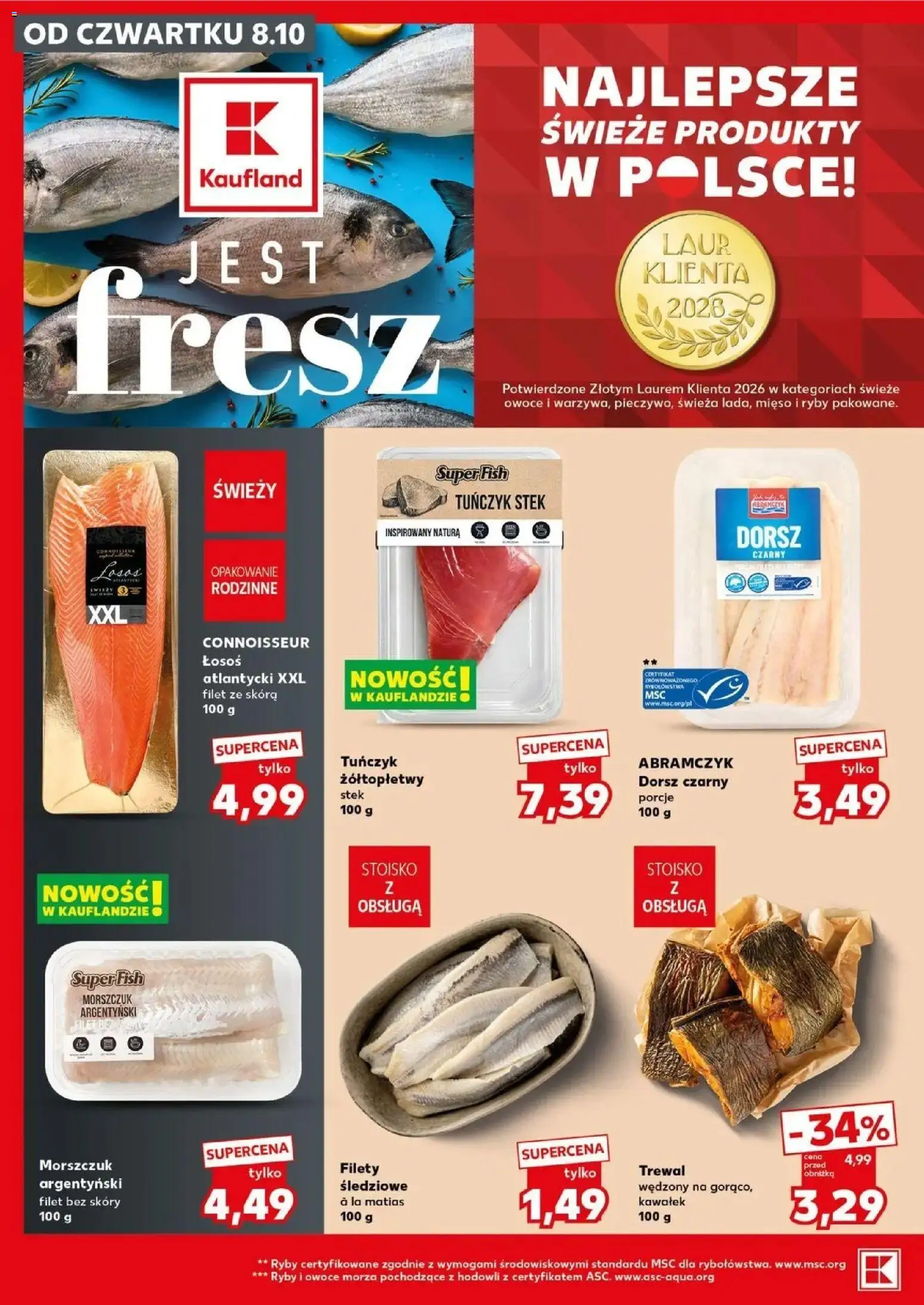 Kaufland gazetka - Mocny start od 12.10.2026 - od jutra PDF | Strona: 18 | Produkty: Filet, Trewal, Owoce, Morszczuk argentyński