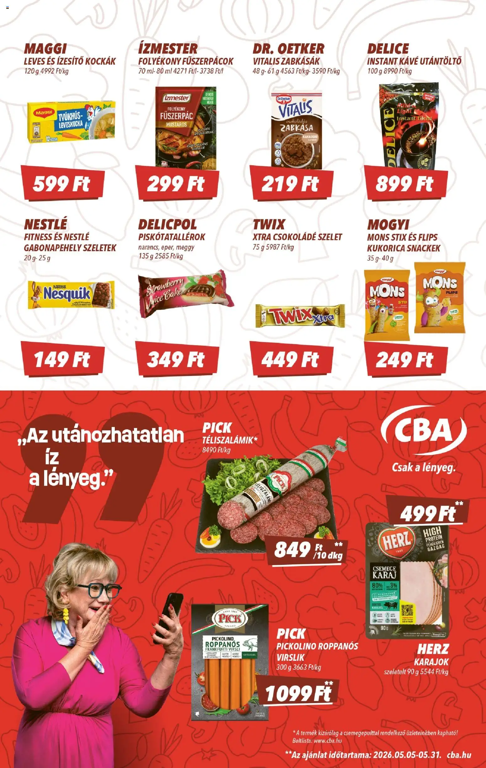 CBA akciós ujság - amely érvényes a következő dátumtól: 14.05.2026 | Oldal: 4