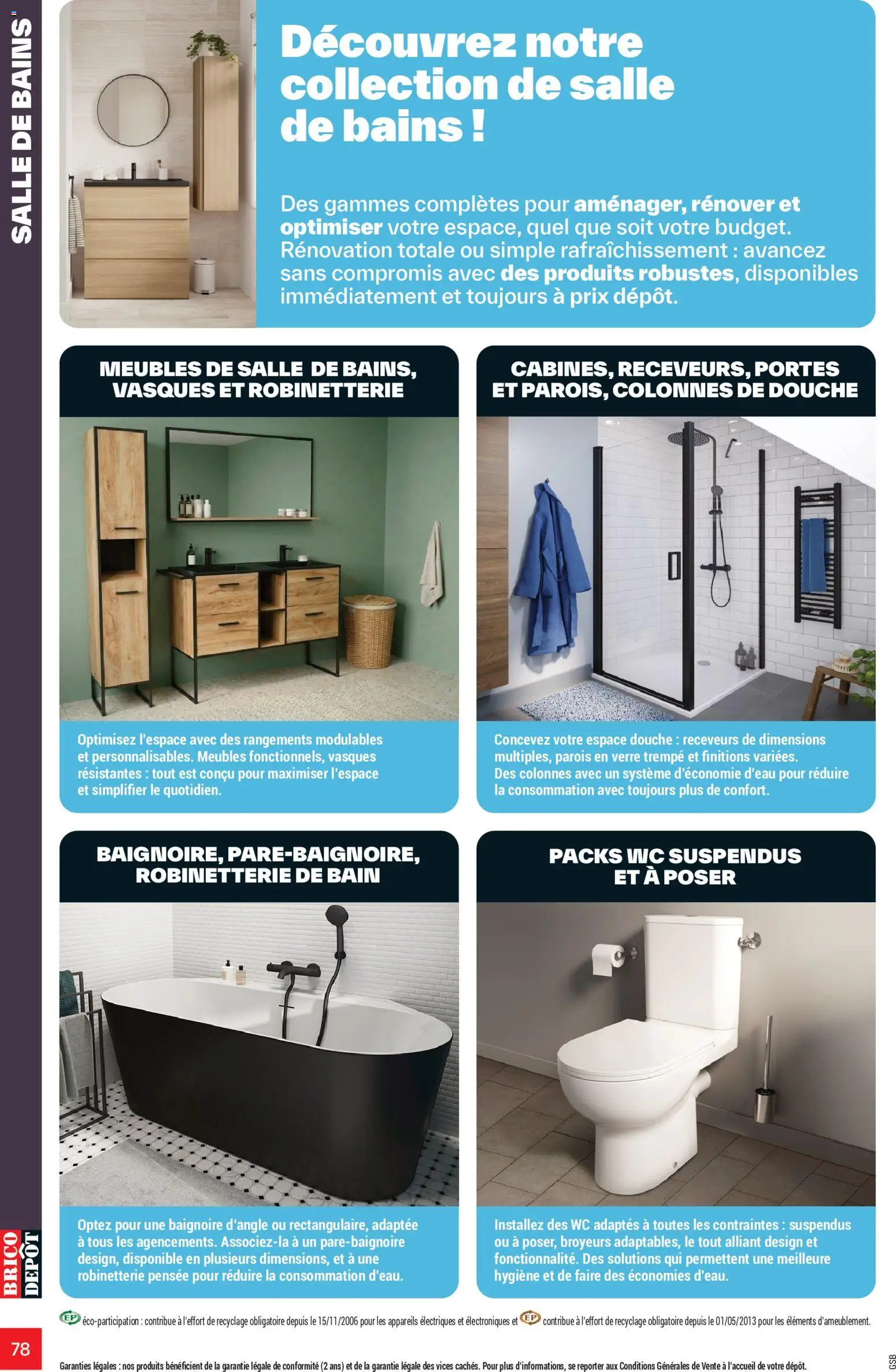 {H1} | Page: 78 | Produits: Portes, Baignoire, Douche