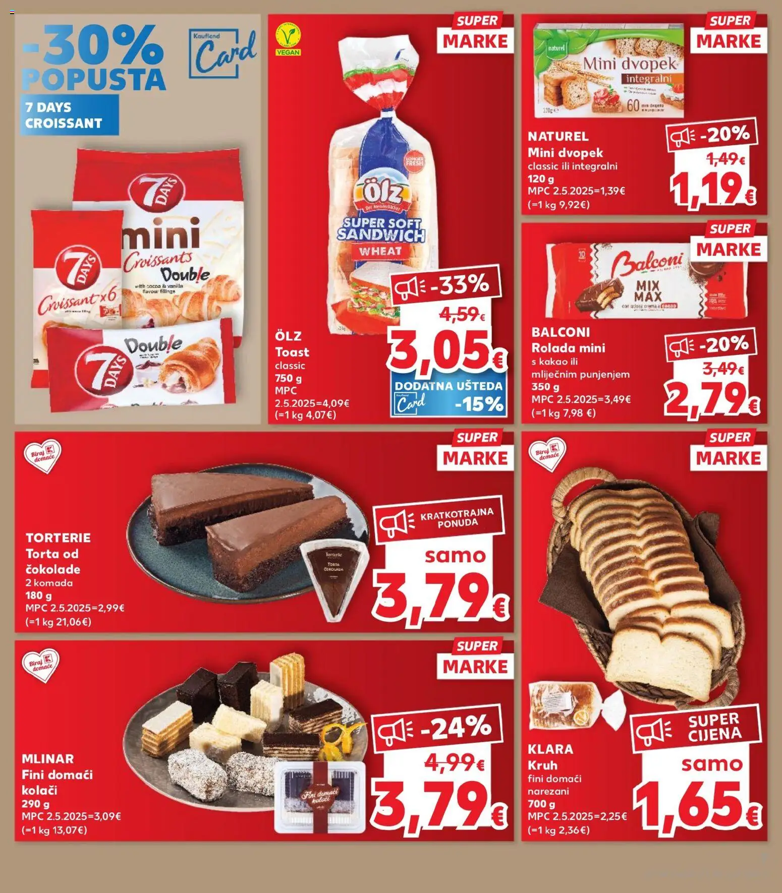 Kaufland katalog | vrijedi od 19.08.2026 | Stranica: 7 | Proizvodi: Toast, Dvopek, Kakao, Torta