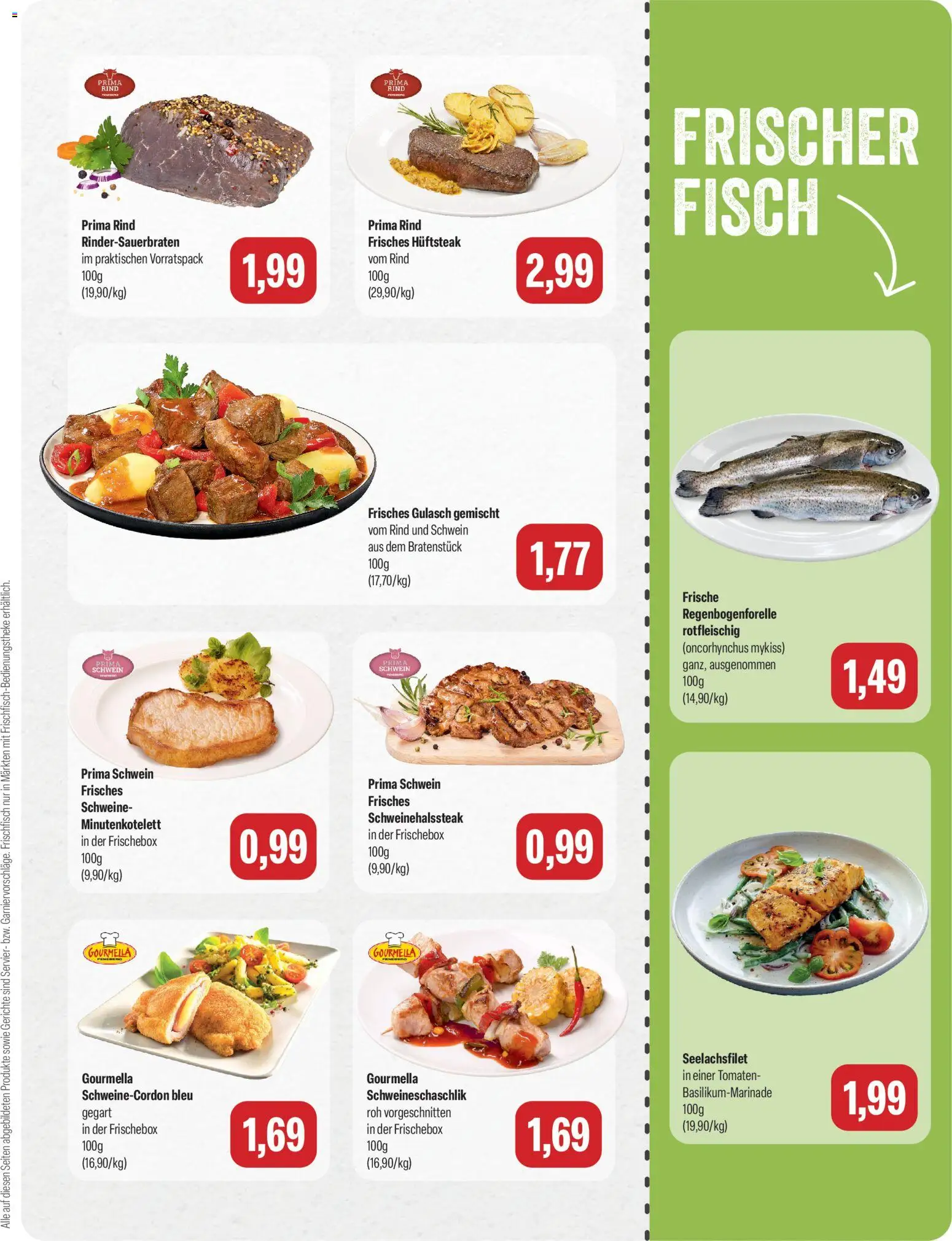 Feneberg Angebote – gültig ab 28.09.2026 | Seite: 3 | Produkte: Tomaten, Fisch, Gulasch, Gerichte