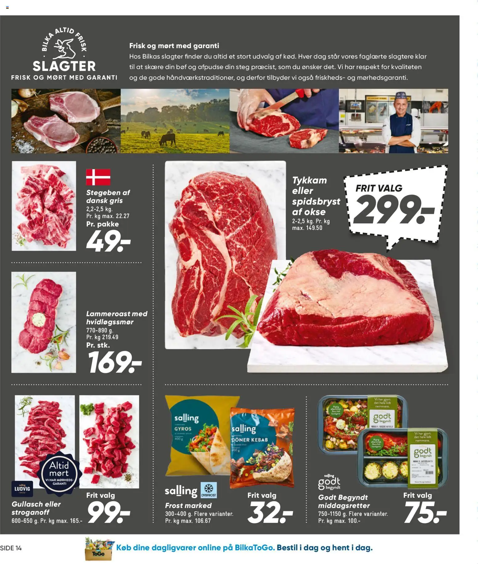 Bilka tilbudsavis – gyldig fra 11/09/2026 | Side: 14 | Produkter: Dagligvarer, Kebab, Søm