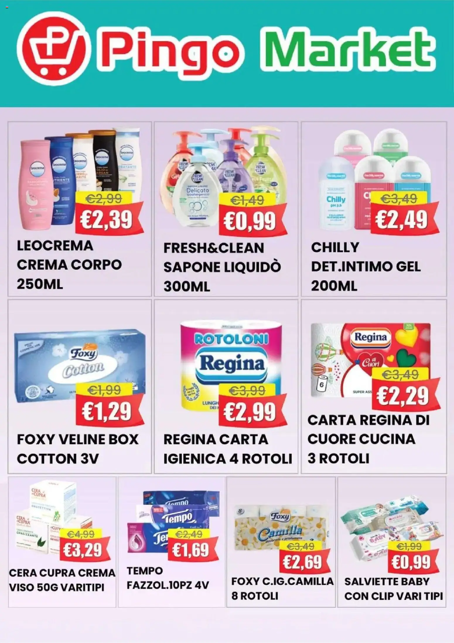 Volantino Offerte del 21.04.2026 | Pagina: 9 | Prodotti: Crema, Sapone, Veline, Olio