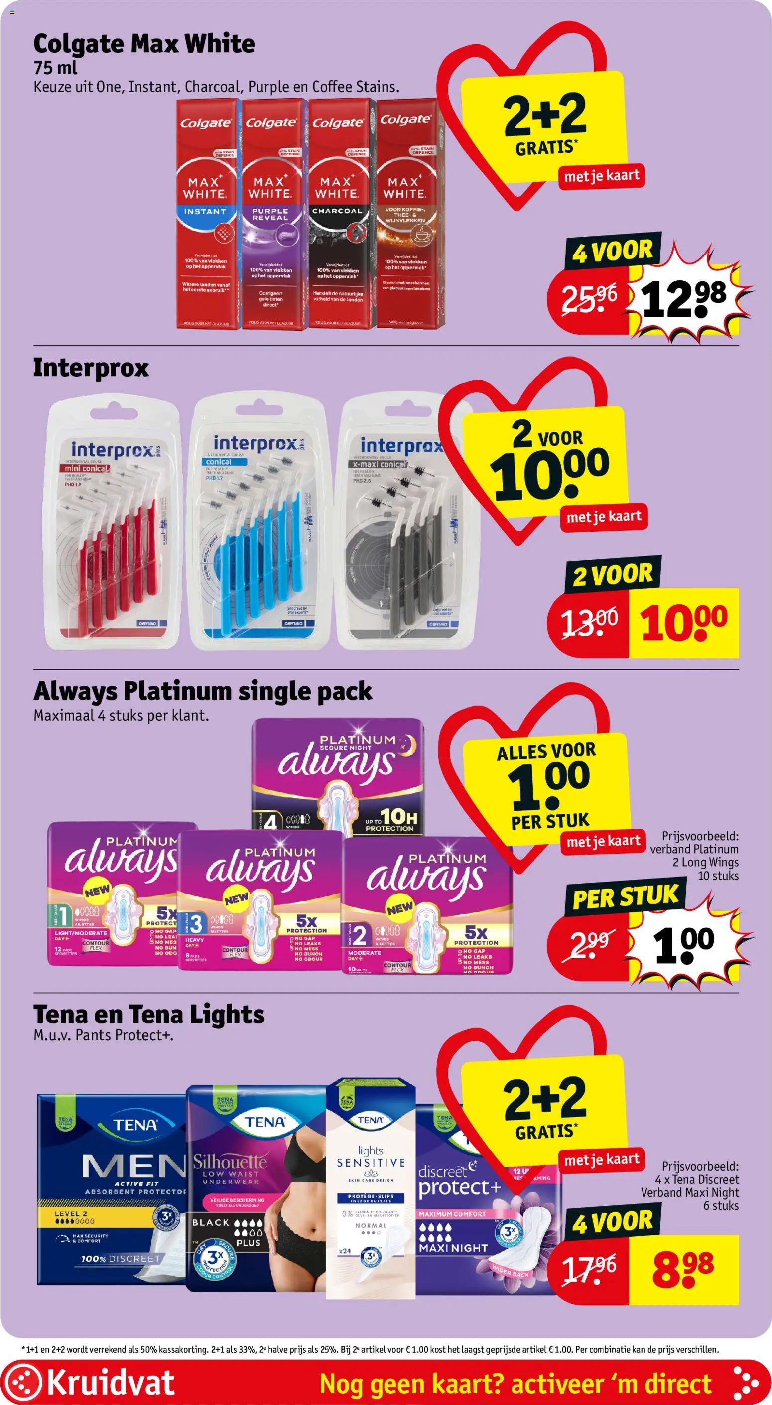 {H1} | Pagina: 7 | Producten: Verband, Pads, Kaart, Koffie