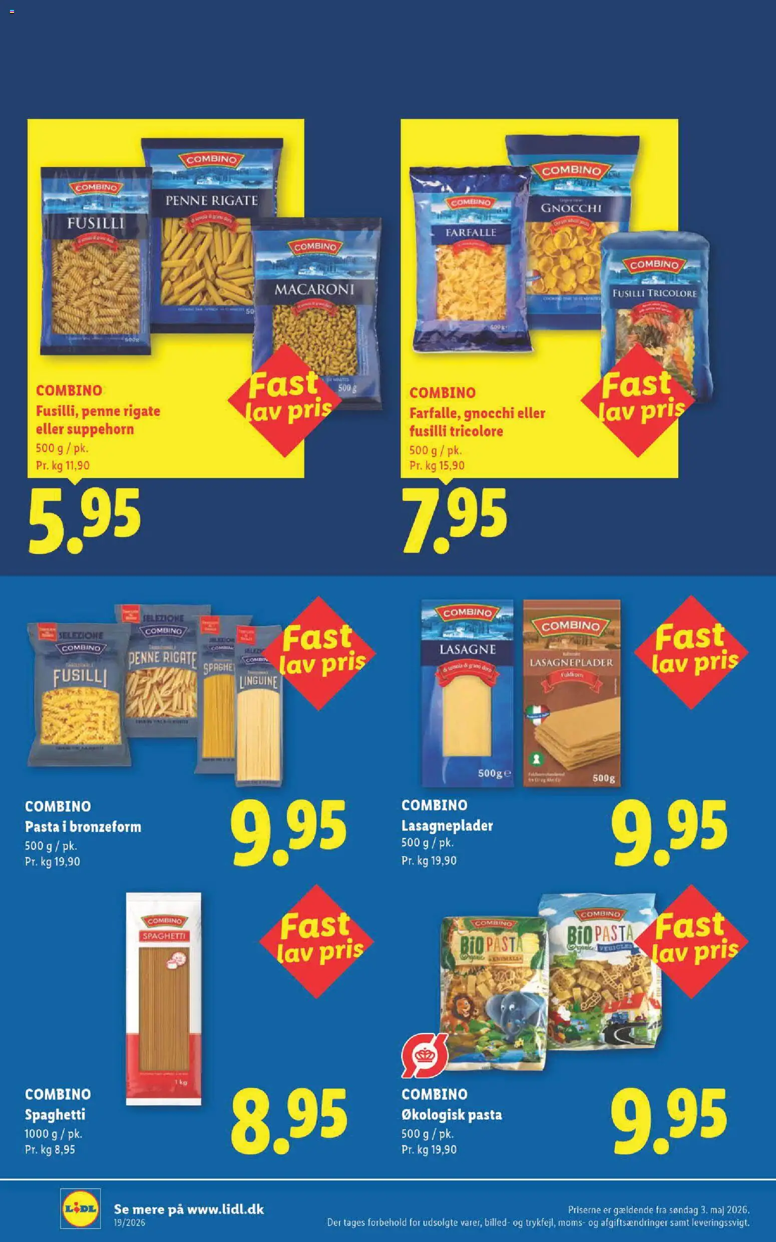 Lidl tilbudsavis – gyldig fra 13/09/2026 | Side: 46 | Produkter: Spaghetti, Pasta, Lasagneplader, Lasagne