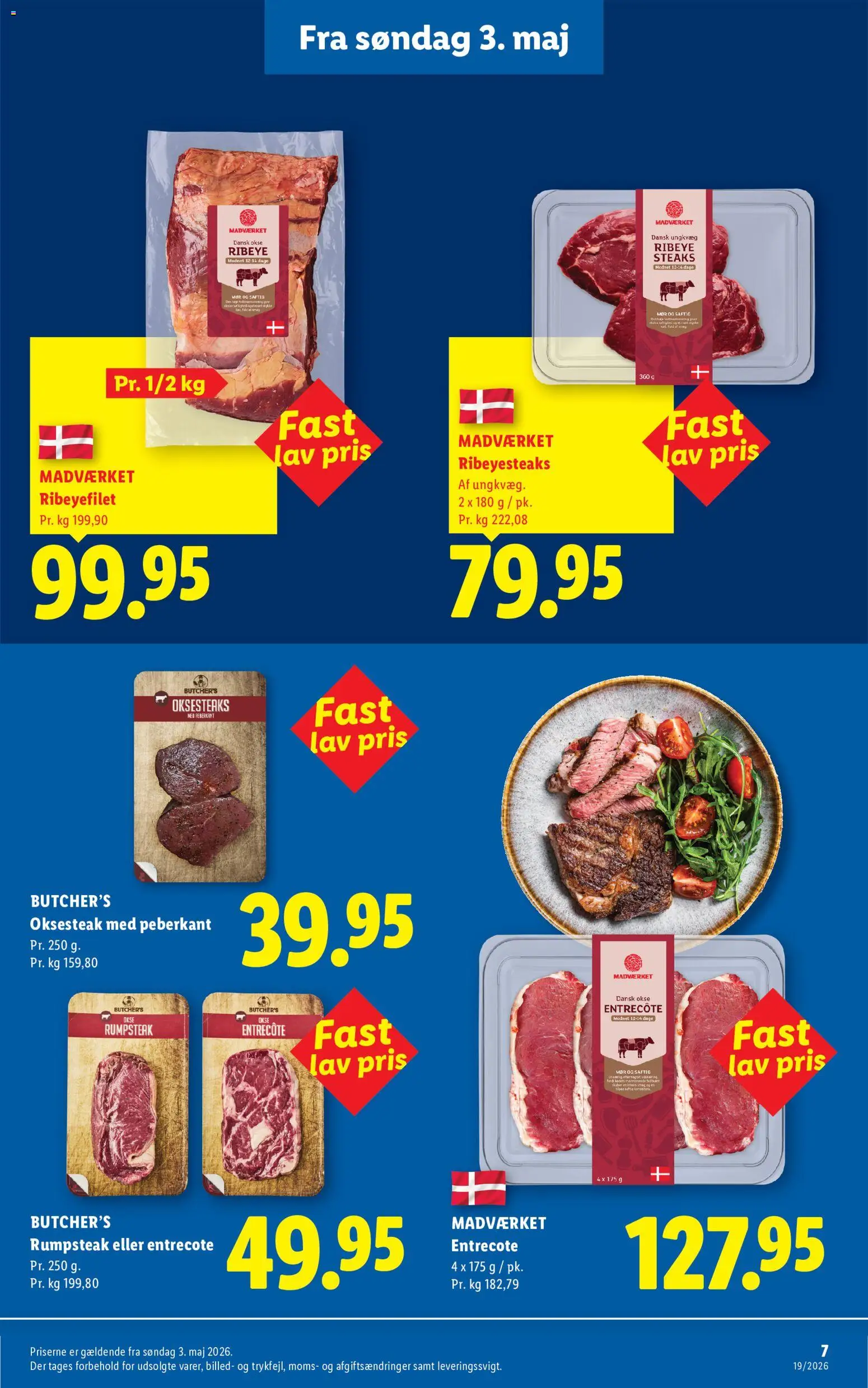 Lidl tilbudsavis – gyldig fra 03/05/2026 | Side: 7 | Produkter: Entrecote