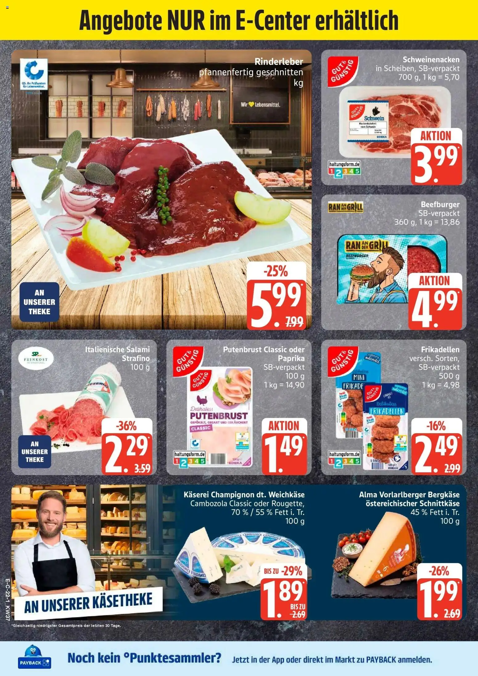 Edeka Prospekt Tostedt (ab 07.09.2026) » Angebote Online | Seite: 27 | Produkte: Theke, Schweinenacken, Paprika, Salami
