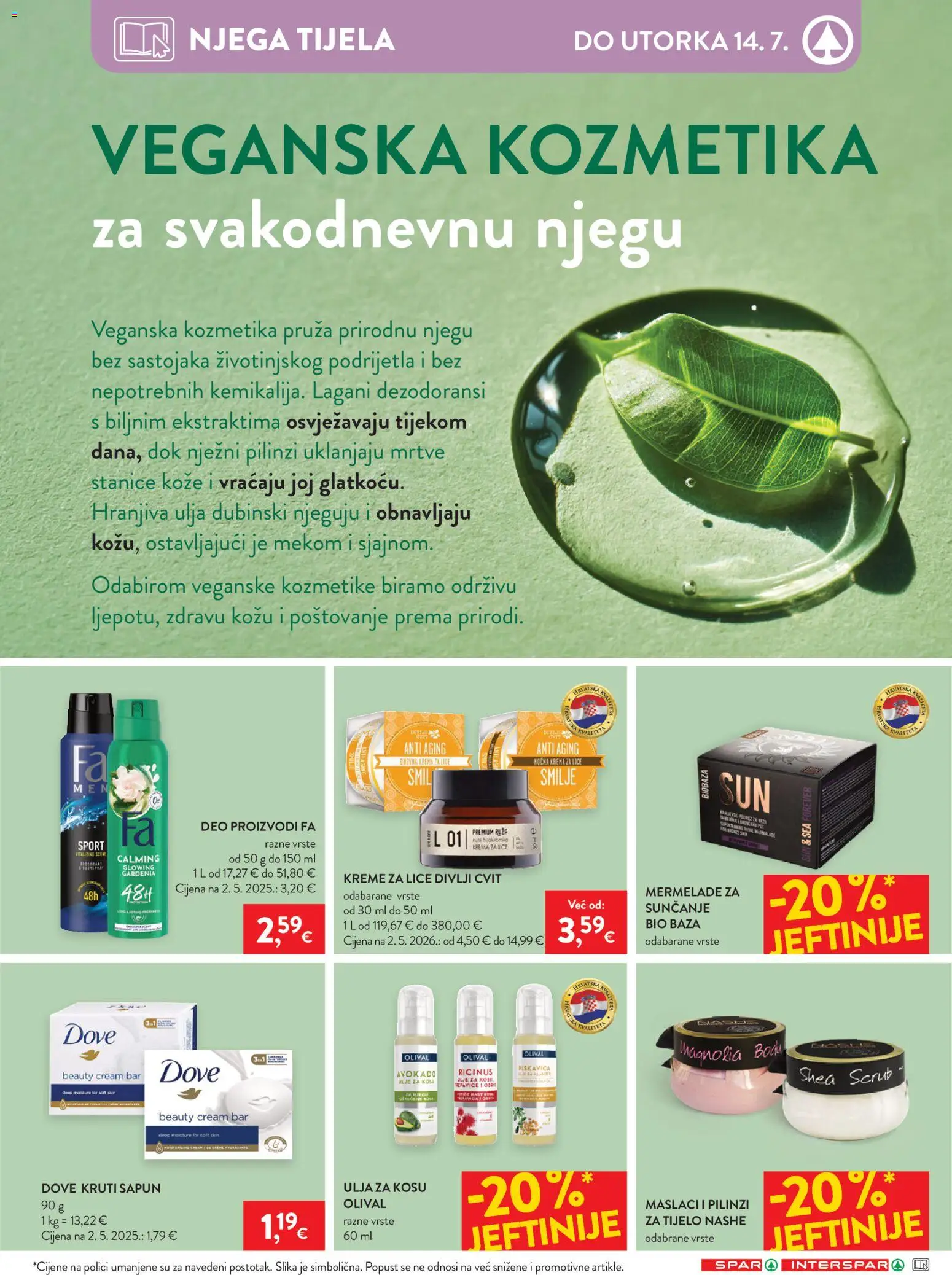 Spar katalog | vrijedi od 08.07.2026 | Stranica: 30 | Proizvodi: Krema za lice, Ulje, Krema, Avokado