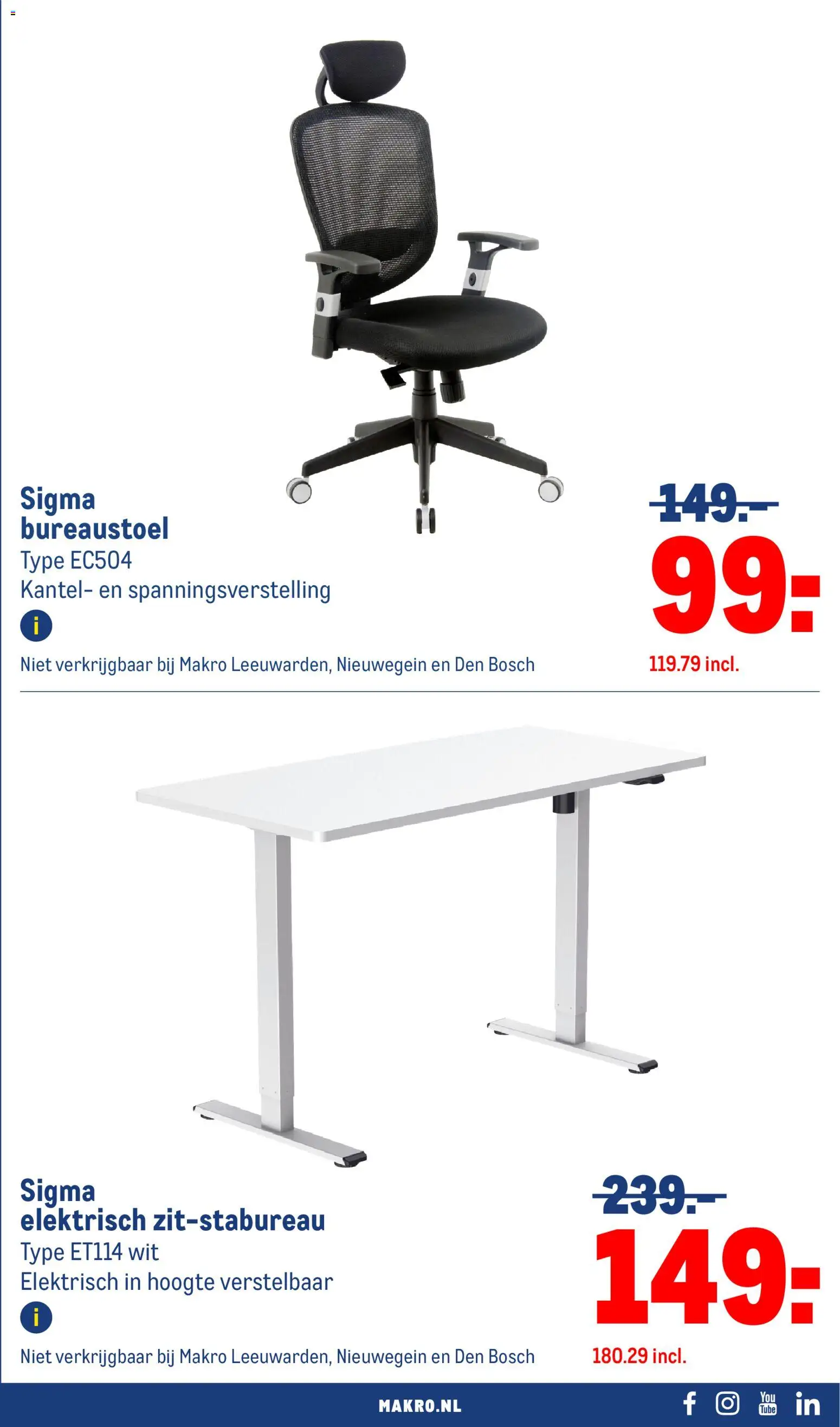 {H1} | Pagina: 33 | Producten: Bureaustoel