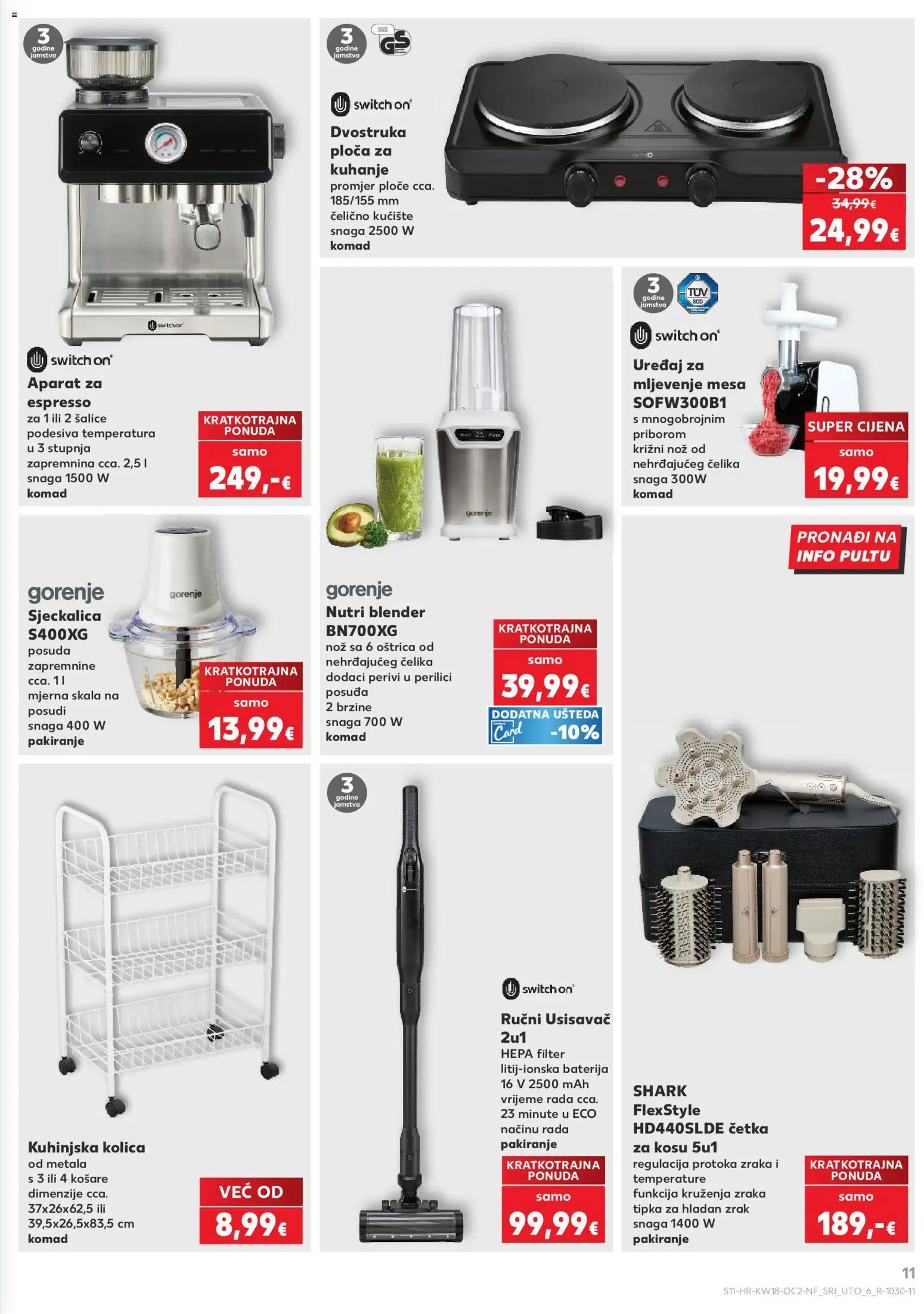 Kaufland katalog | vrijedi od 29.04.2026 | Stranica: 11 | Proizvodi: Usisavač, Baterija, Košare, Blender