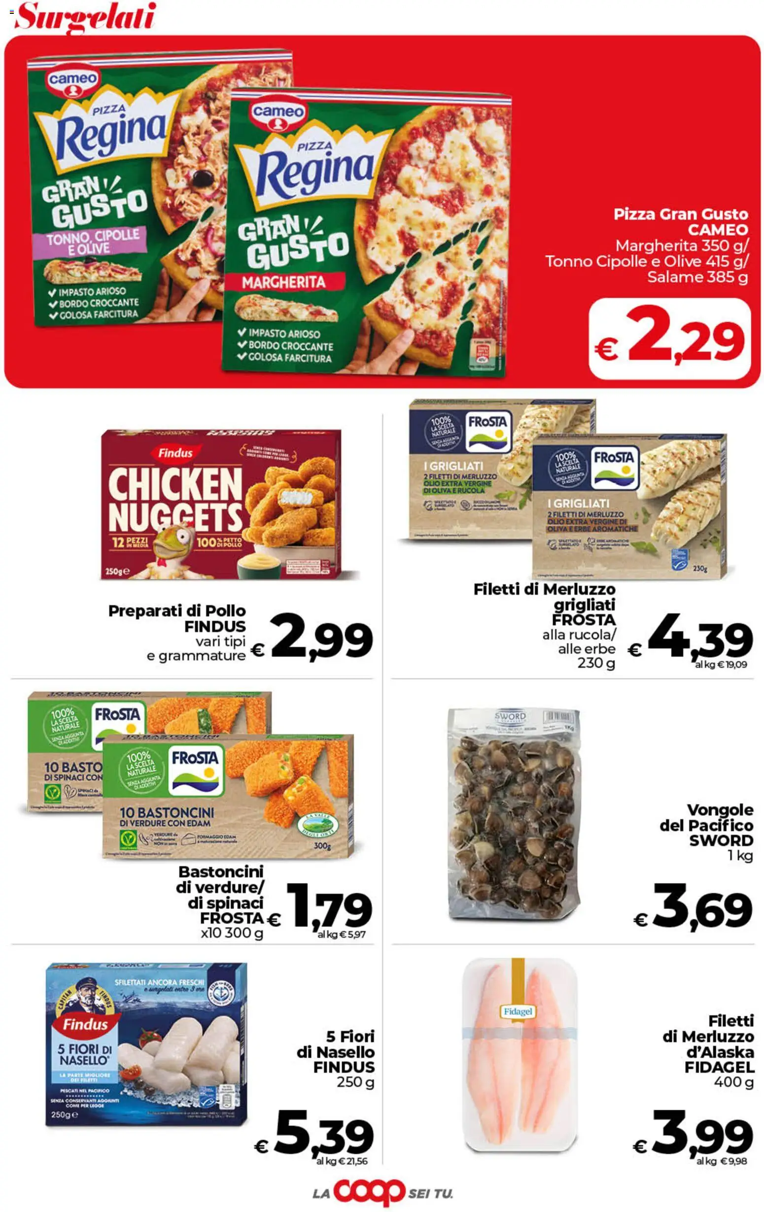 Volantino COOP del 21/07/2026 | Pagina: 22 | Prodotti: Pollo, Vongole, Verdure, Formaggio