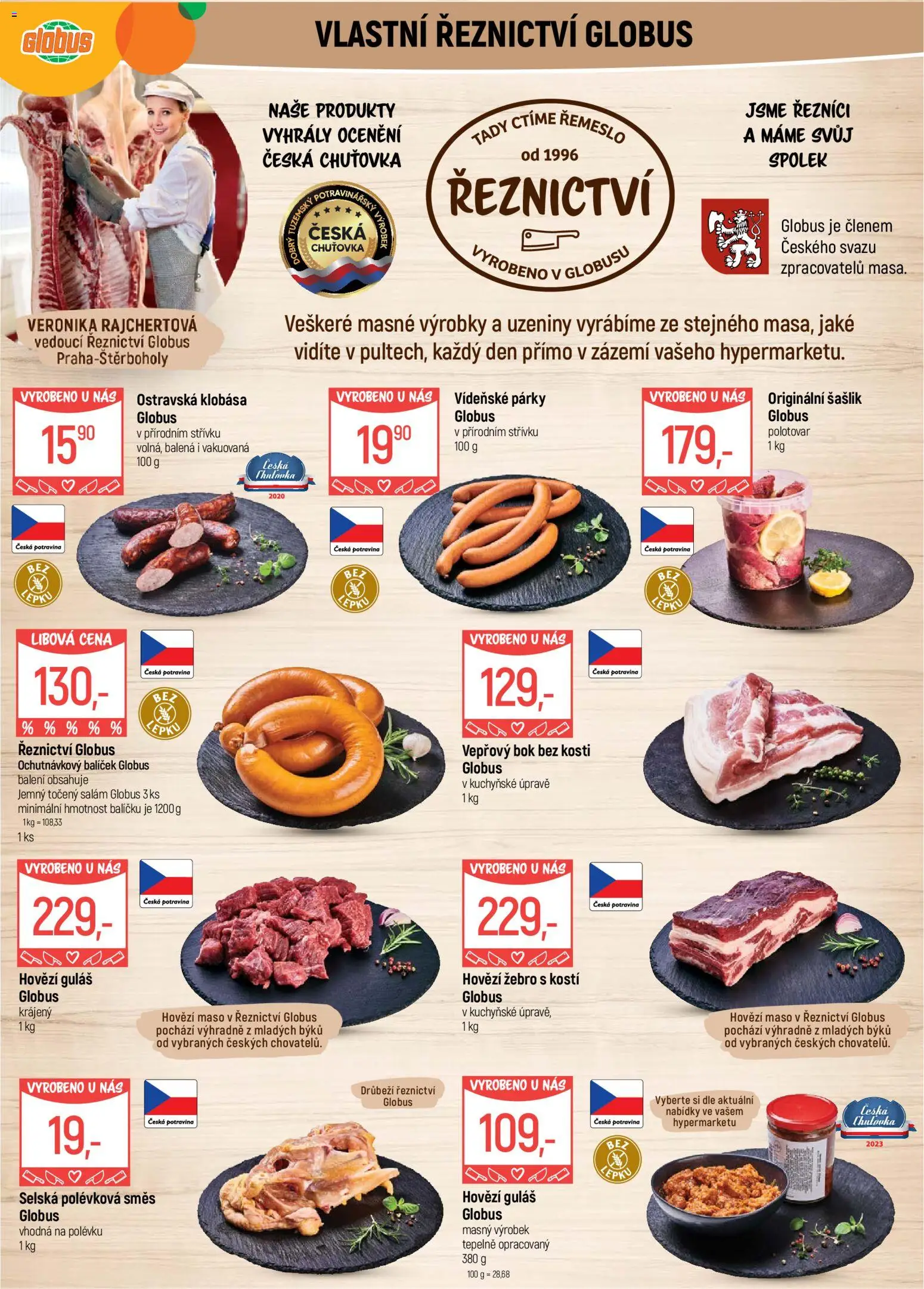 Globus leták - Praha-Štěrboholy od 03.06.2026 | Strana: 5 | Produkty: Globus, Salám, Vepřový bok, Točený salám