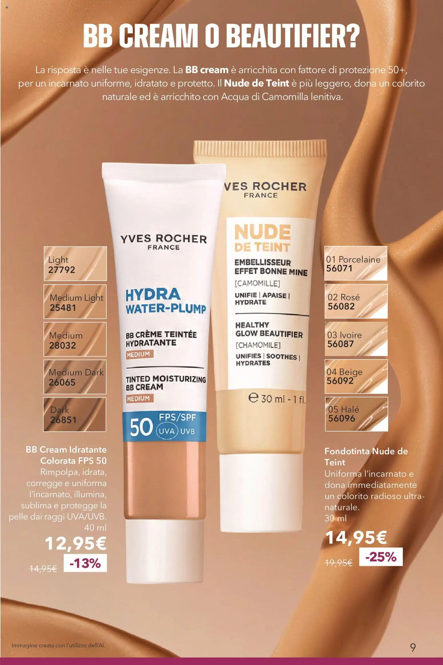 Volantino Yves Rocher del 20/10/2026 | Pagina: 9 | Prodotti: Fondotinta, Acqua, Uva, BB cream