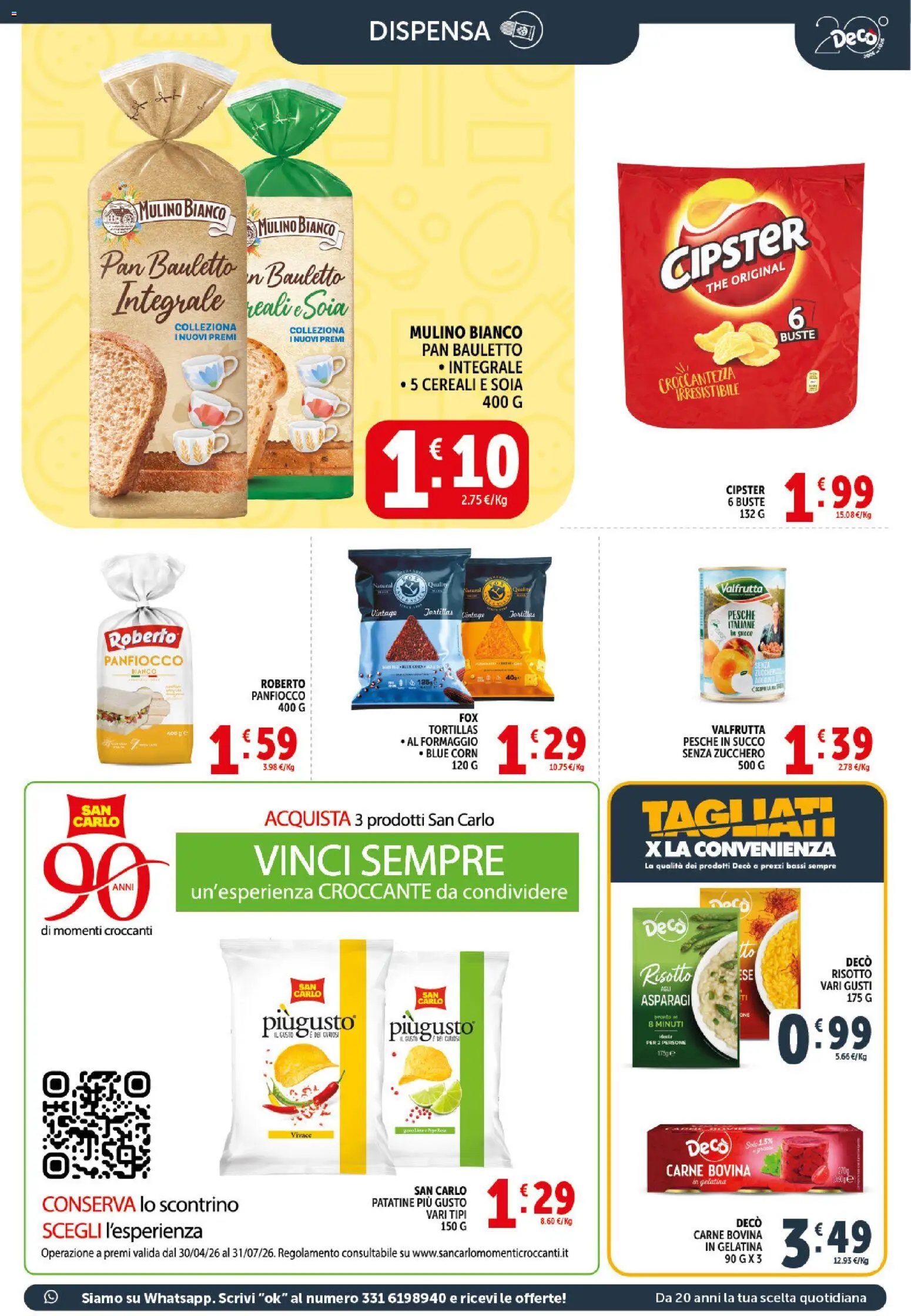 Volantino Decò del 20.05.2026 | Pagina: 13 | Prodotti: Cereali, Formaggio, Tortillas, The
