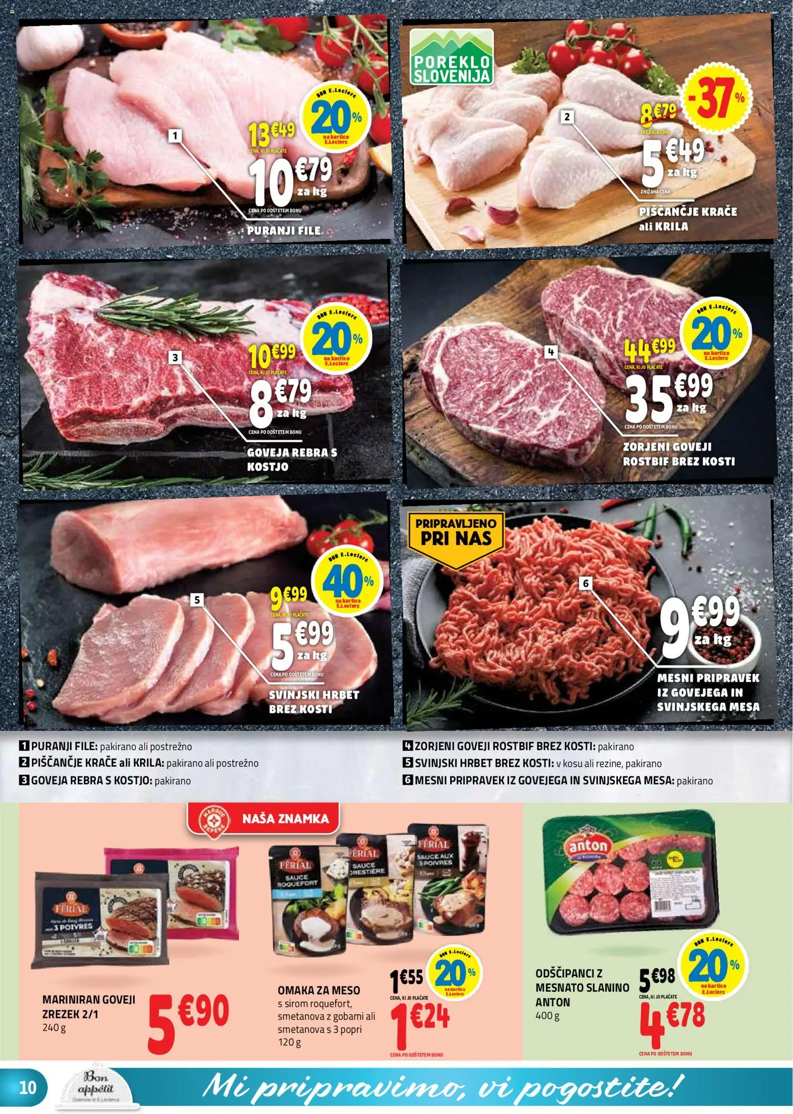 Novi E.leclerc katalog ponudbe – veljaven od 12.08.2026 | Stran: 10 | Izdelki: Omaka