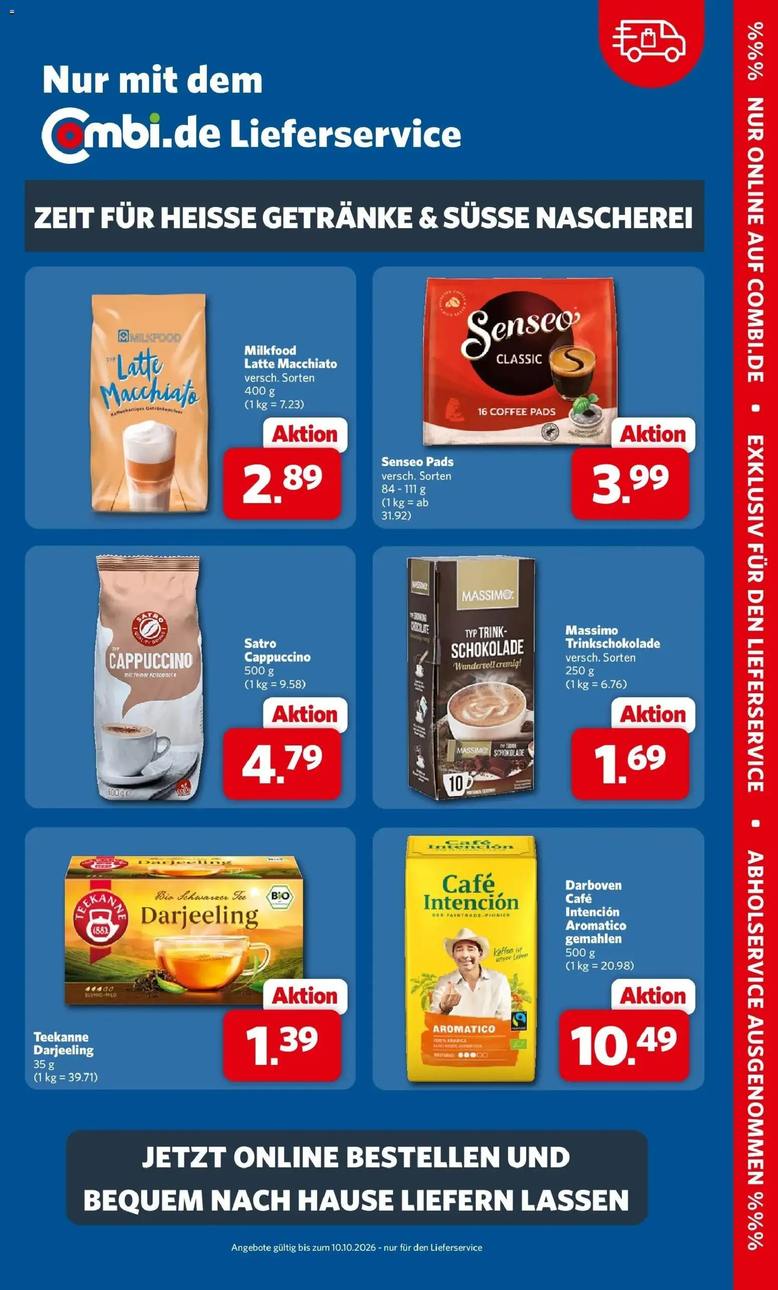 Combi Prospekt Detmold (ab 05.10.2026) zum Blättern | Seite: 31 | Produkte: Senseo, Kaffee, Schokolade, Teekanne