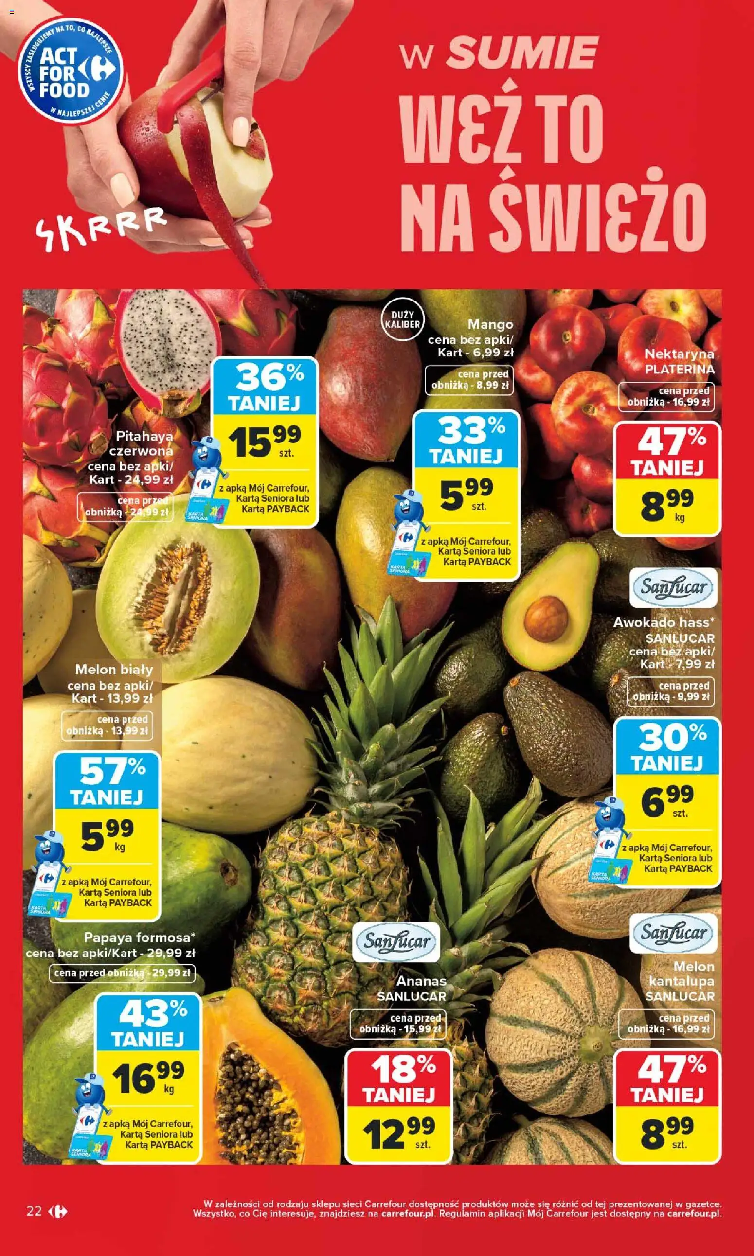 Carrefour gazetka od 29.06.2026 | Strona: 24 | Produkty: Mango, Karta, Melon, Awokado