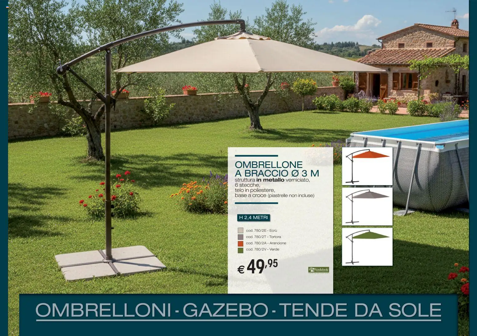 Volantino Brico OK del 05/03/2026 | Pagina: 1 | Prodotti: Ombrellone, Gazebo, Piastrelle