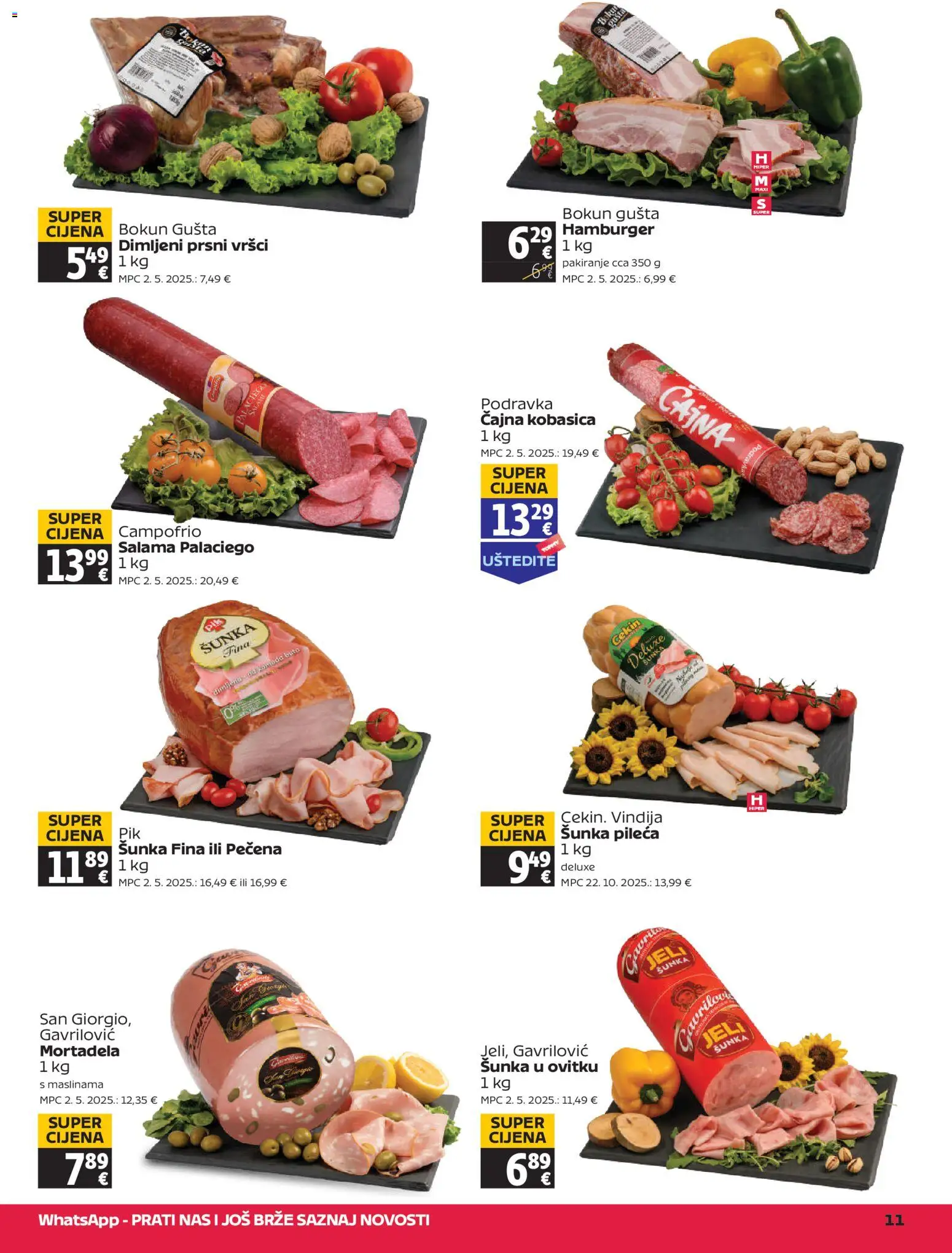 Tommy katalog | vrijedi od 07.05.2026 | Stranica: 11 | Proizvodi: Vindija, Komoda, Šunka, Kobasica