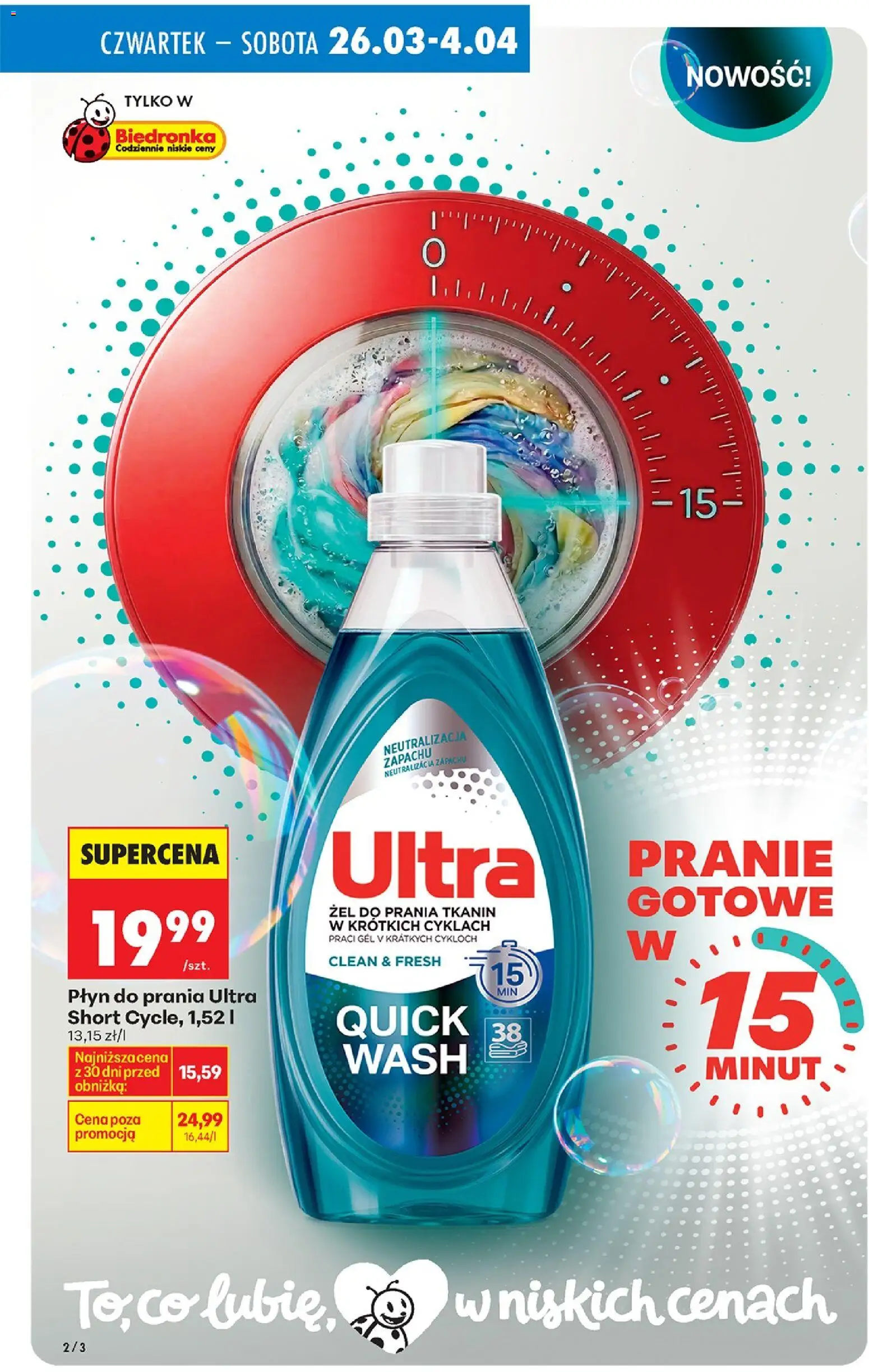 Biedronka Polsko leták - Drogeria od 26.03.2026 | Strana: 2 | Produkty: Prací gel